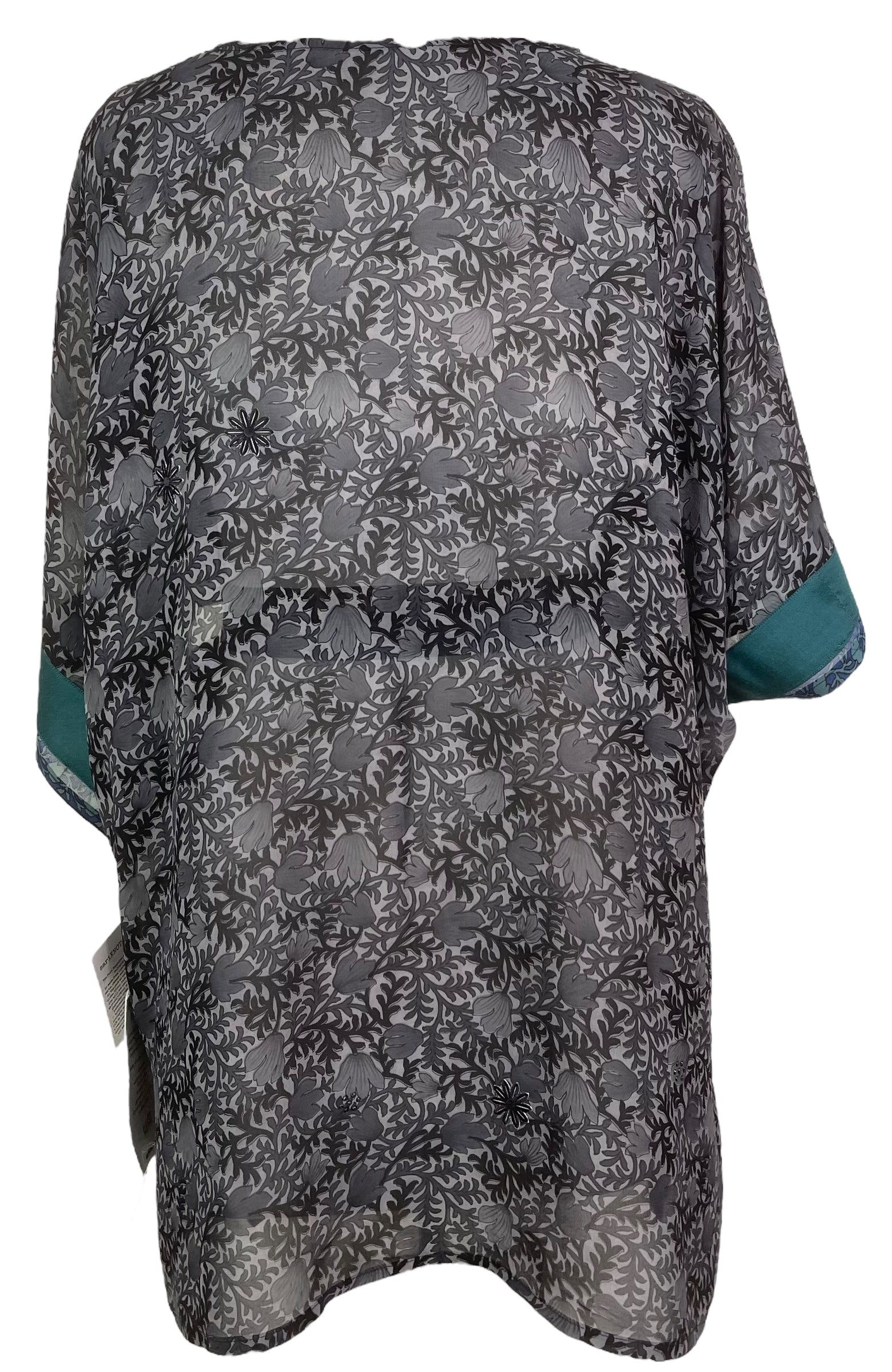 PRG8237 Avatar Pure Silk Kimono-Sleeved Jacket with Belt