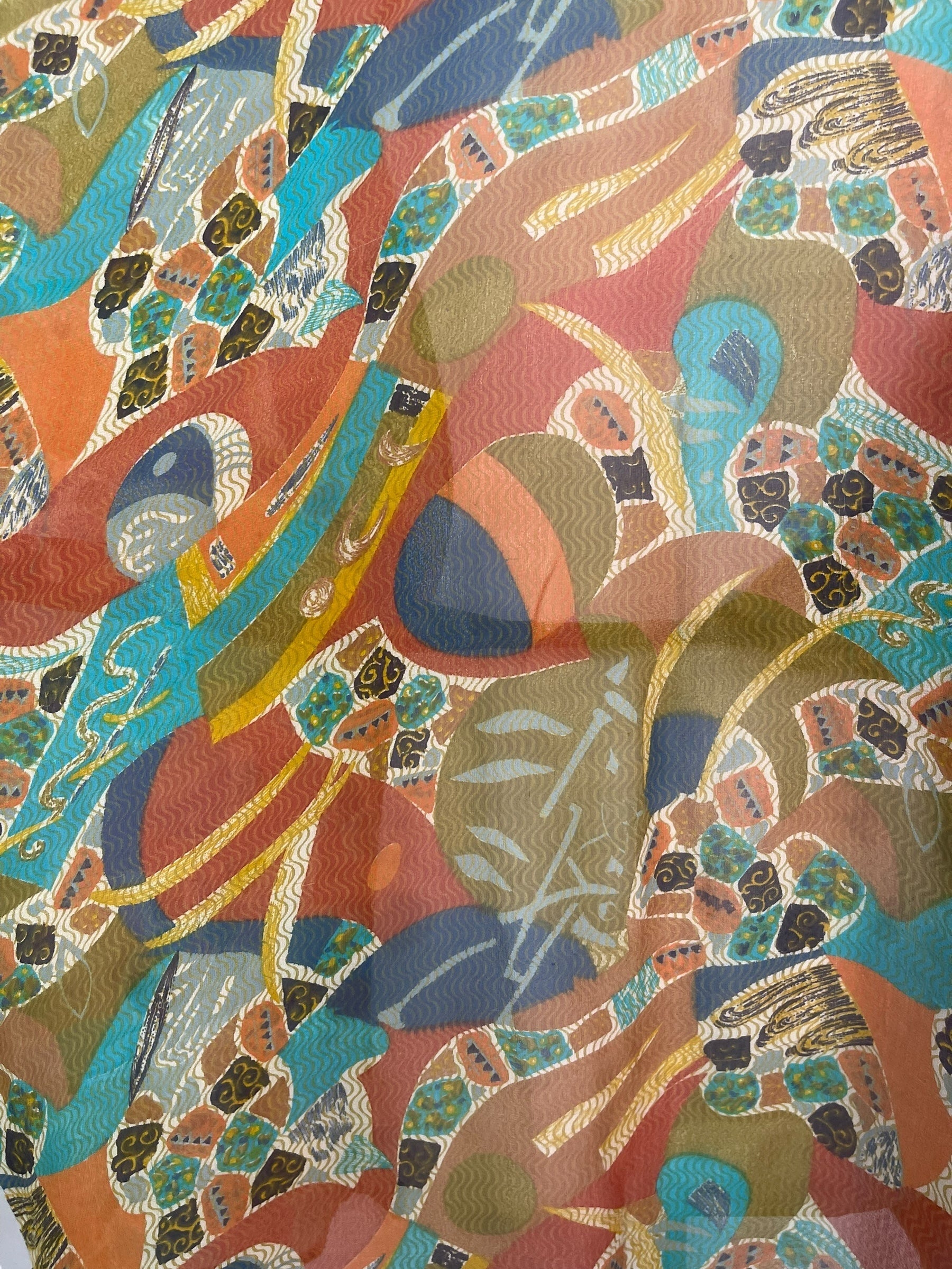 PRG8232 Sheer Wabi Sabi Pure Silk Kimono-Sleeved Jacket with Belt