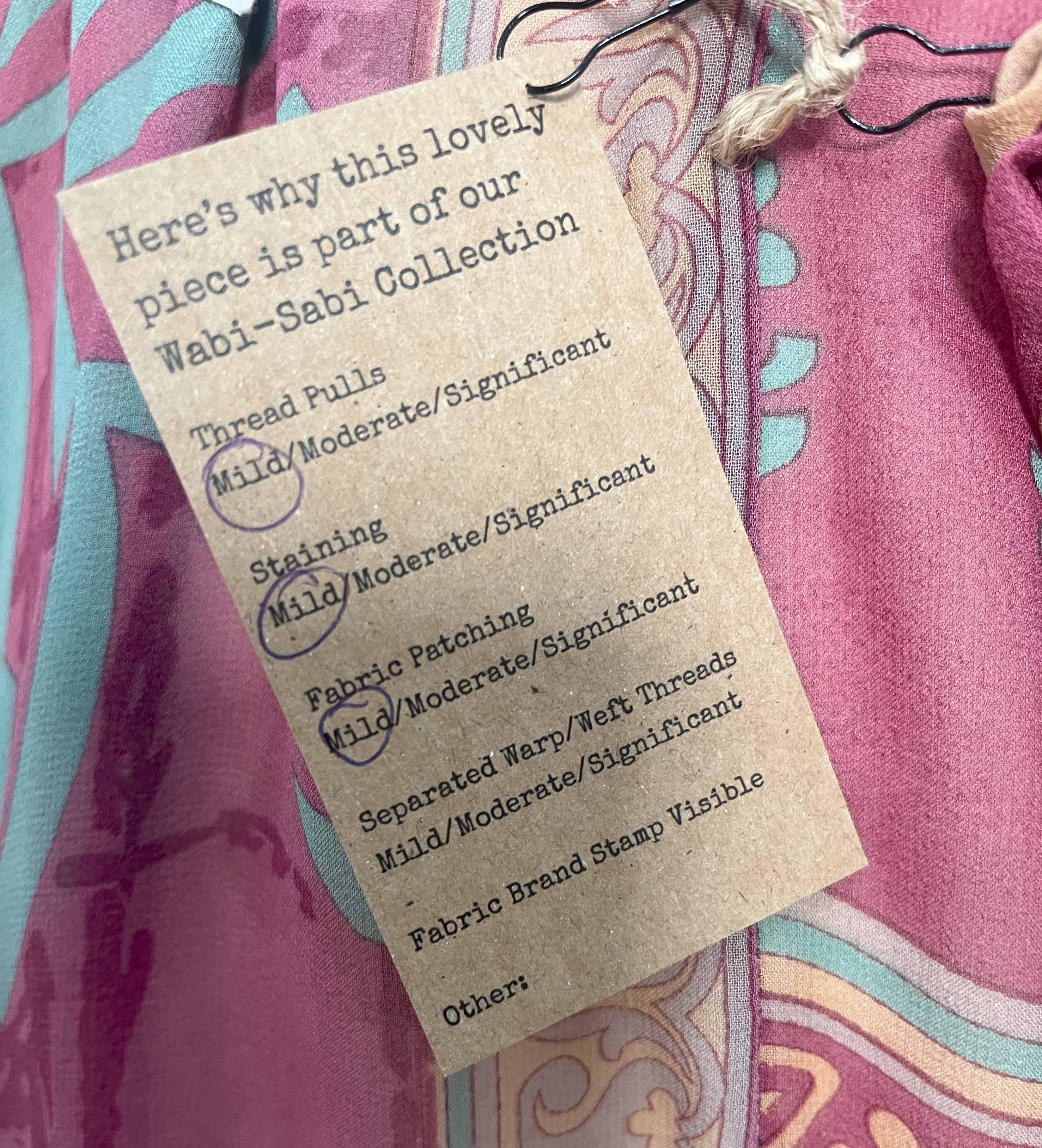 PRG7056 Sheer Wabi Sabi Pure Silk Waterfall Top