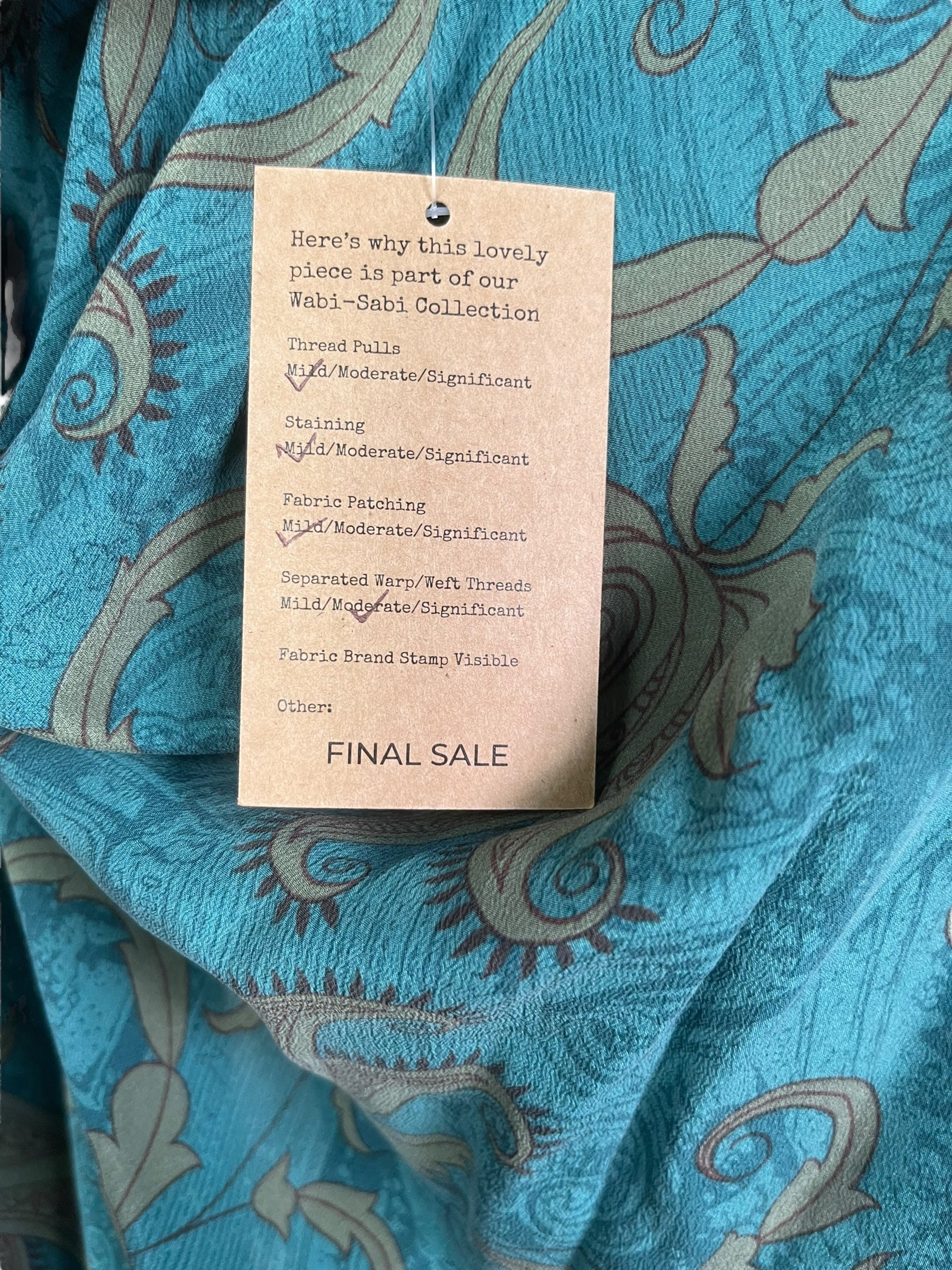 PRC8226 Wabi Sabi Pure Silk Kimono-Sleeved Jacket with Belt