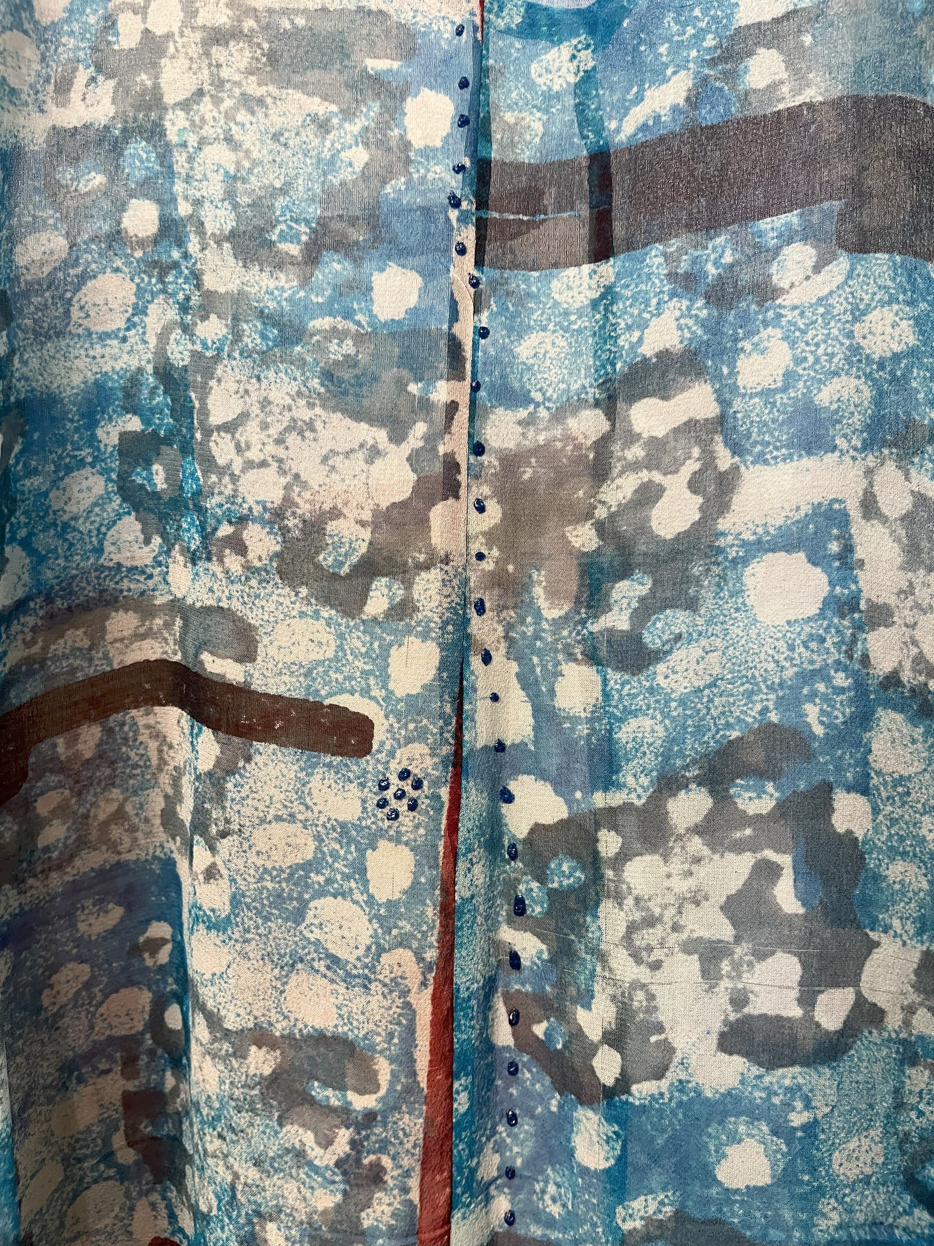 PRG7050 Sheer Wabi Sabi Pure Silk Waterfall Top