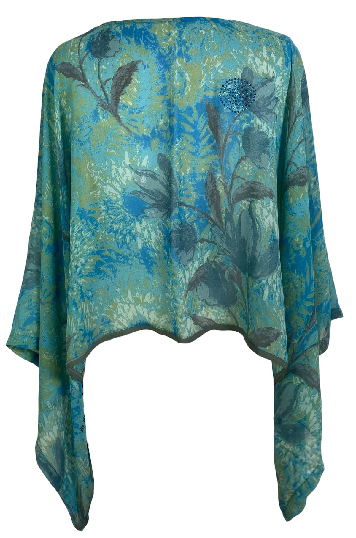 Releases Sunday at 8pm EST PRG9224 Sheer Avatar Pure Silk Kimono-Sleeved Top