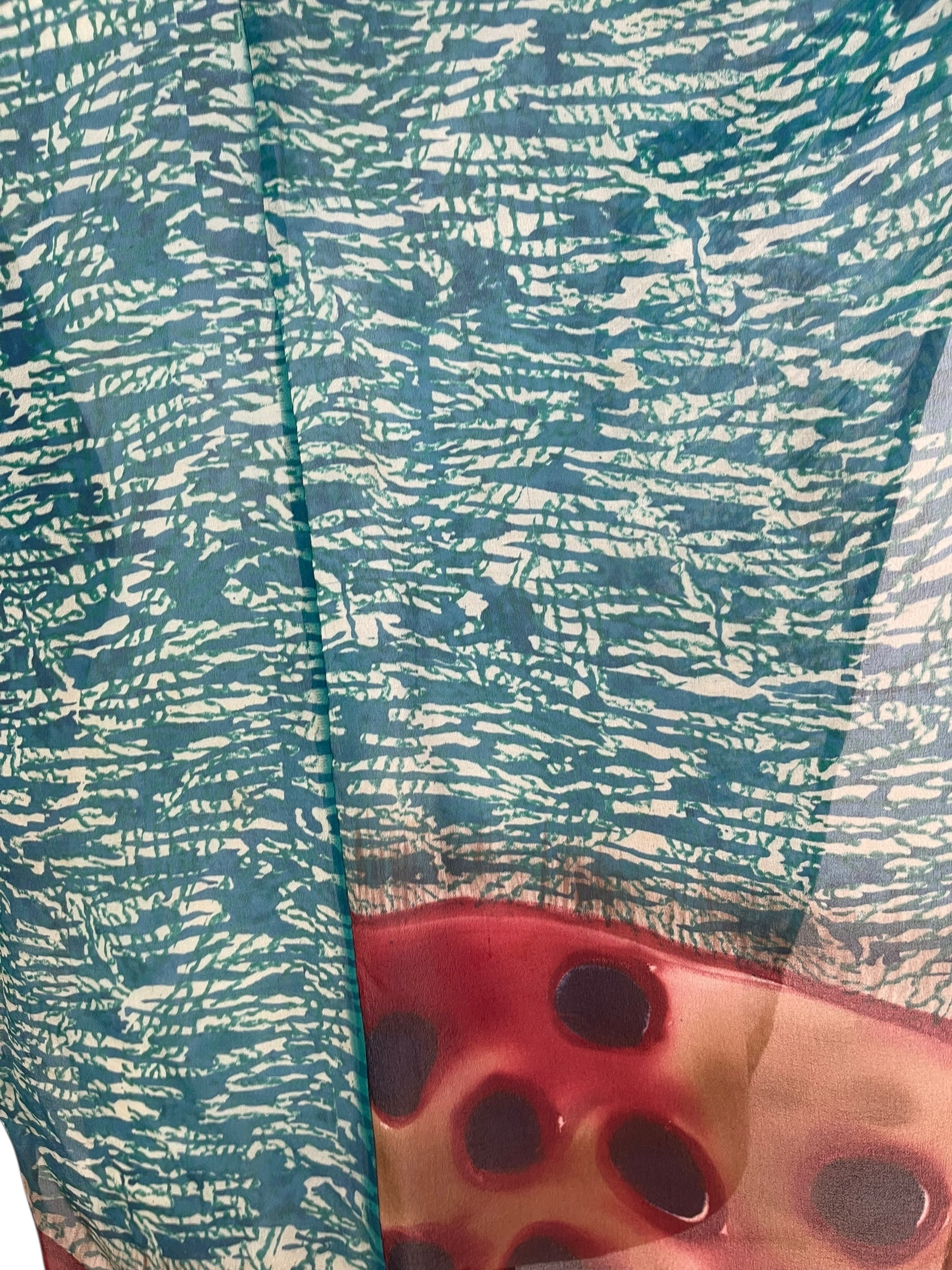 PRG8134 Sheer Avatar Pure Silk Waterfall Top