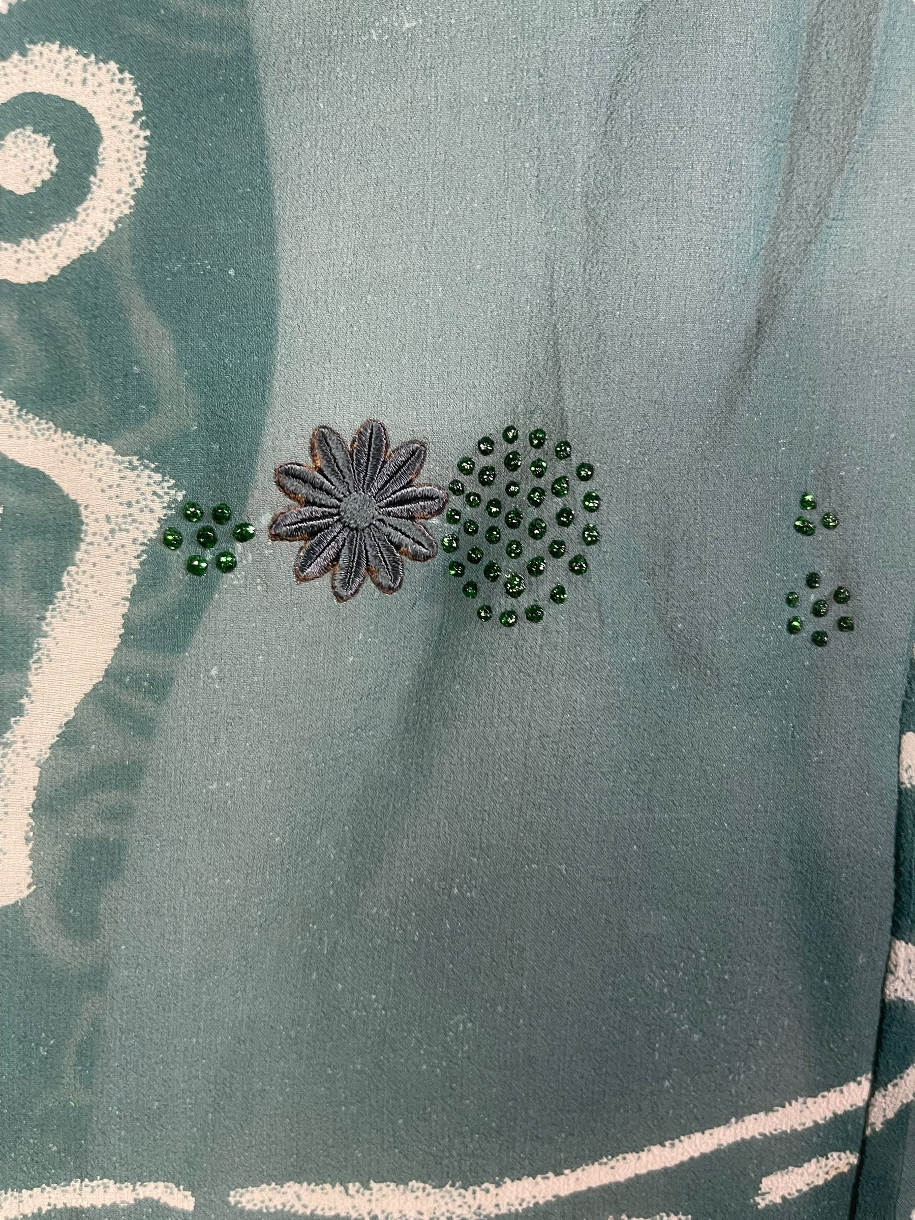 PRG8153 Sheer Avatar Pure Silk Waterfall Top