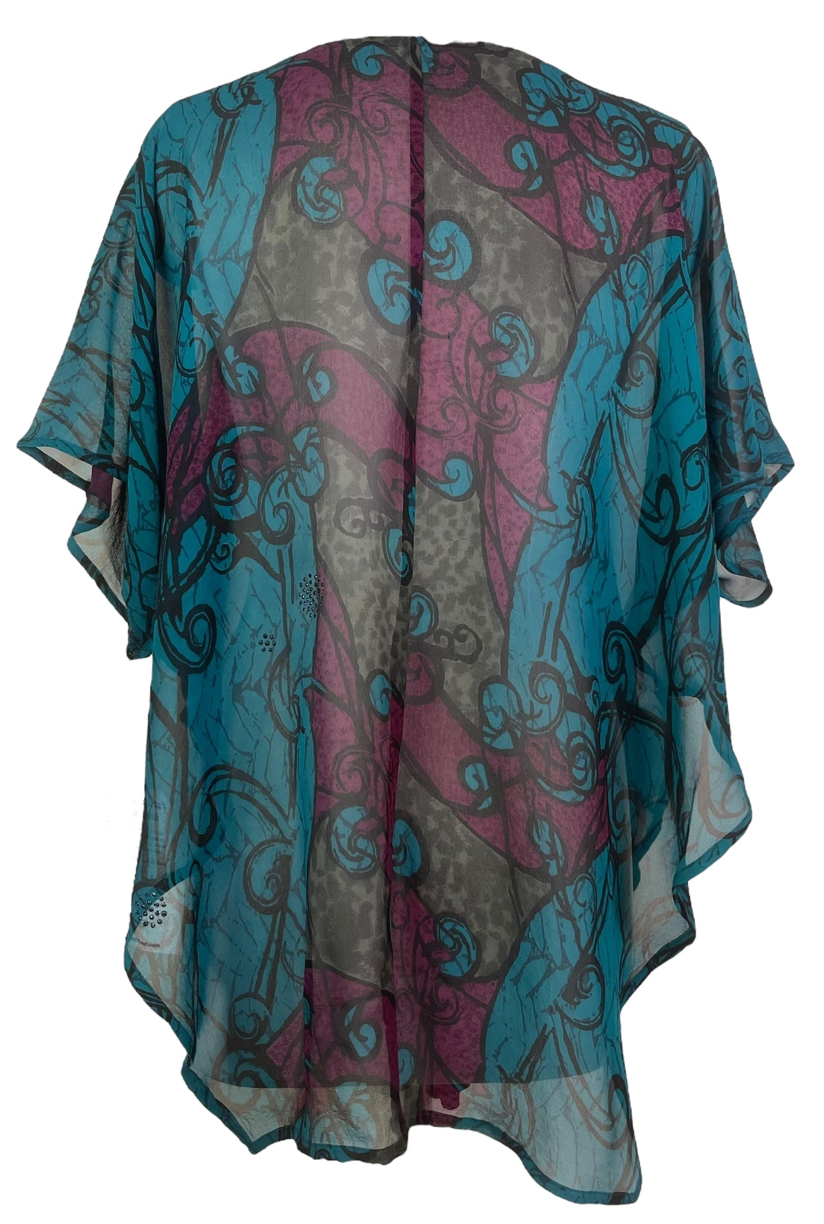 PREVIEW PRG8151 Sheer Avatar Pure Silk Waterfall Top