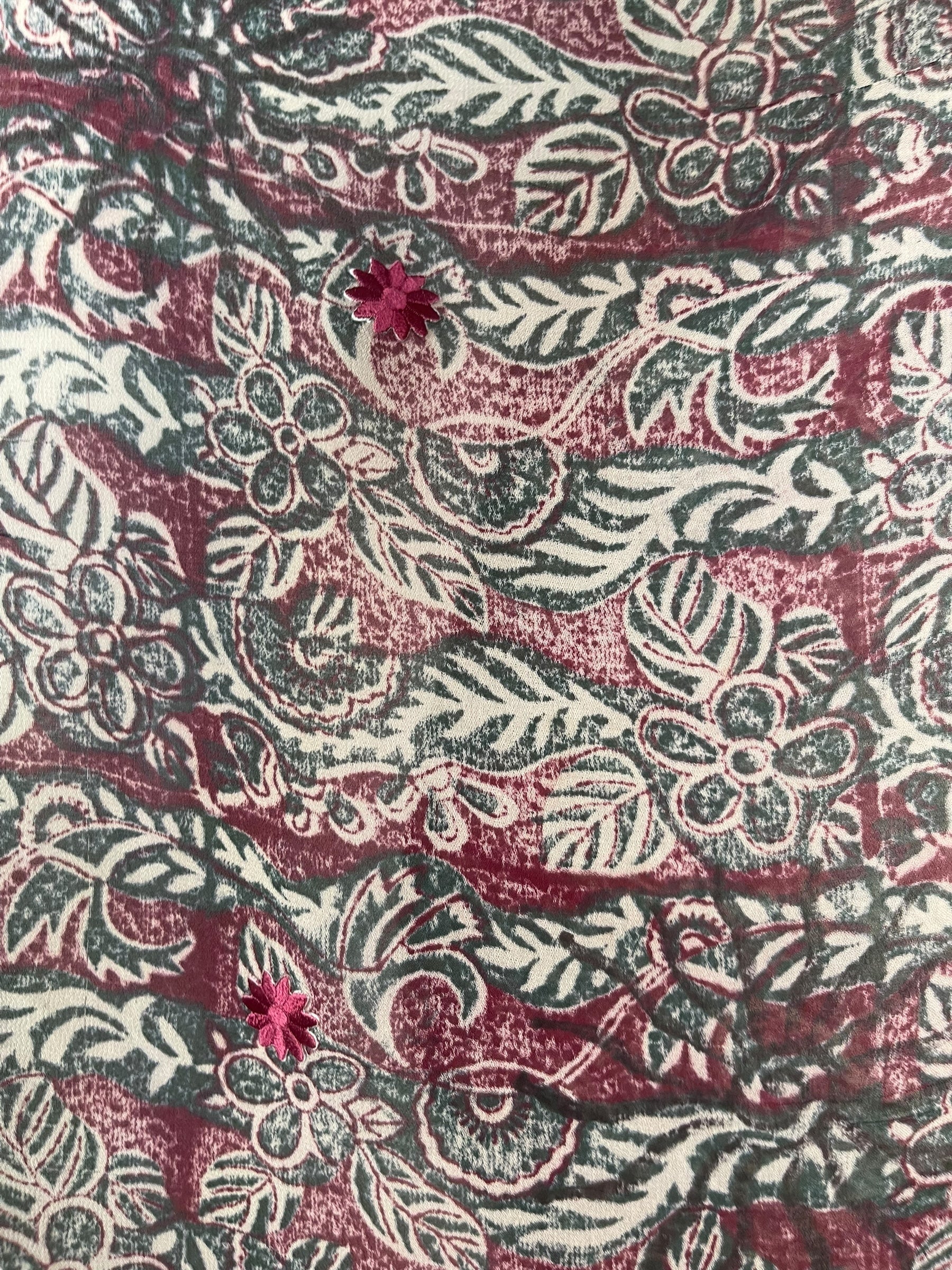 PRG8118 Sheer Avatar Pure Silk Waterfall Top