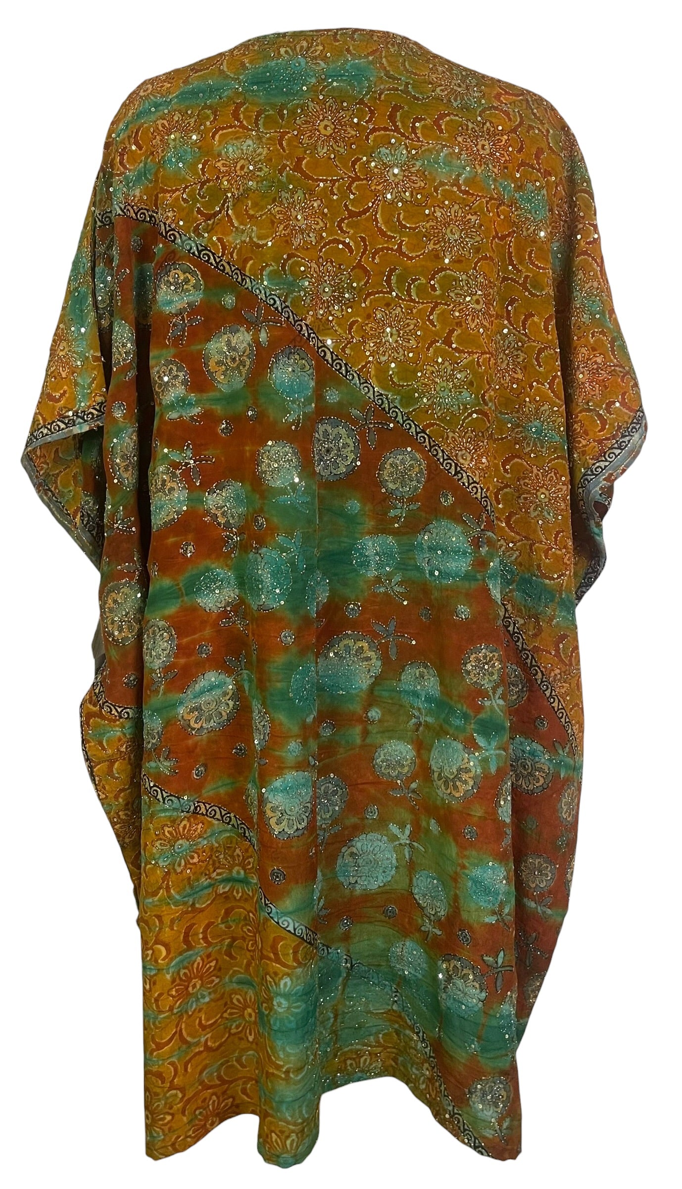 PRC8946 Avatar Pure Silk Midi Length Kaftan