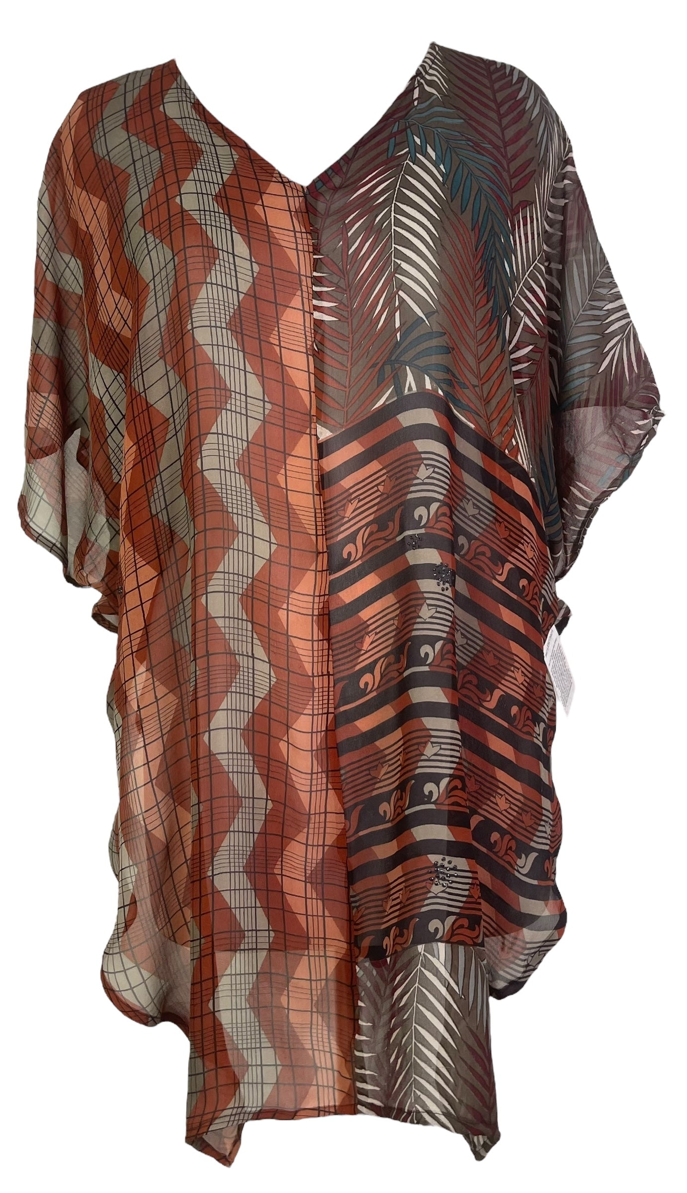 PREVIEW PRG8117 Sheer Avatar Pure Silk Waterfall Top