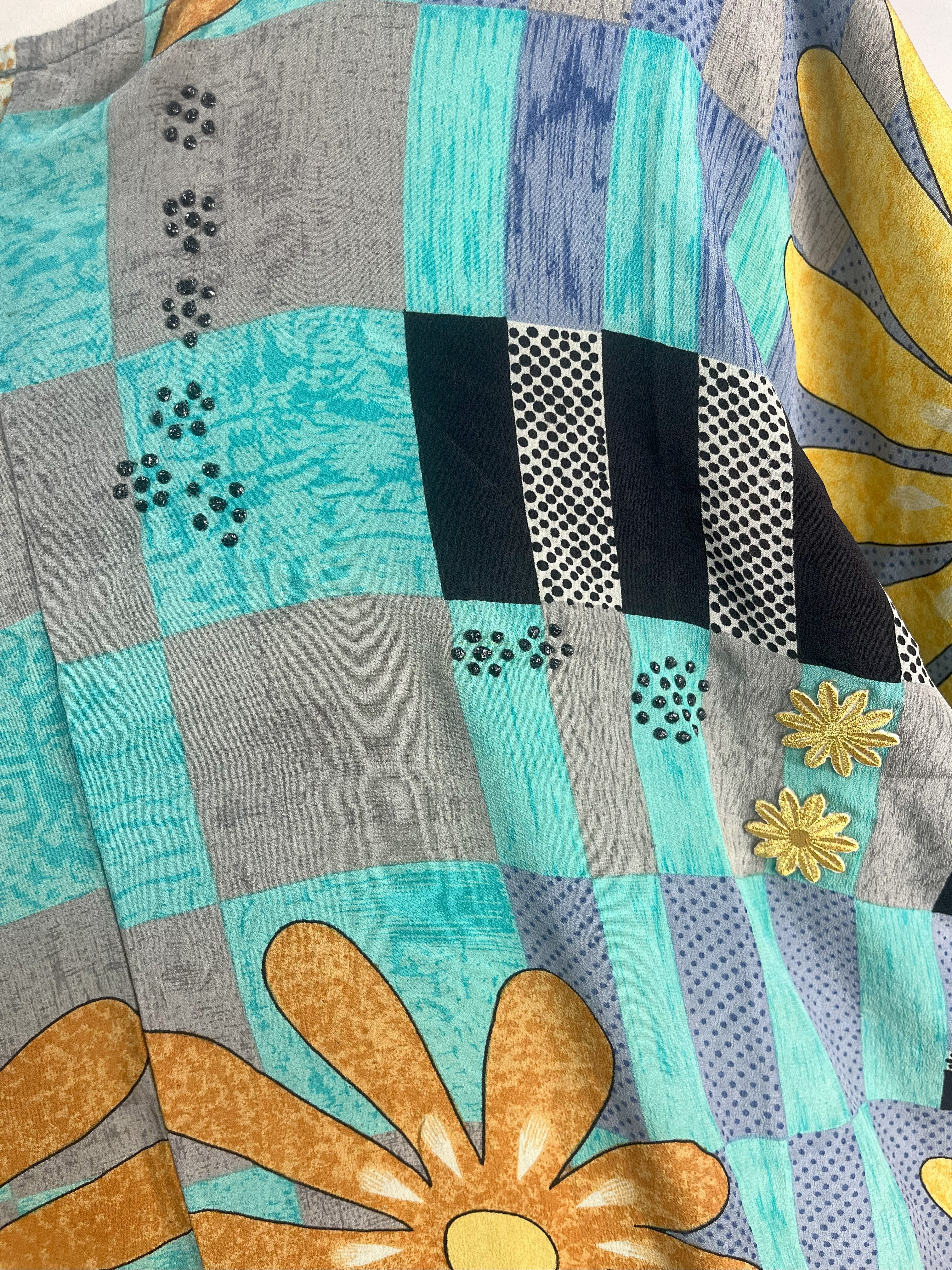 PRC7368 Wabi Sabi Pure Silk Waterfall Top