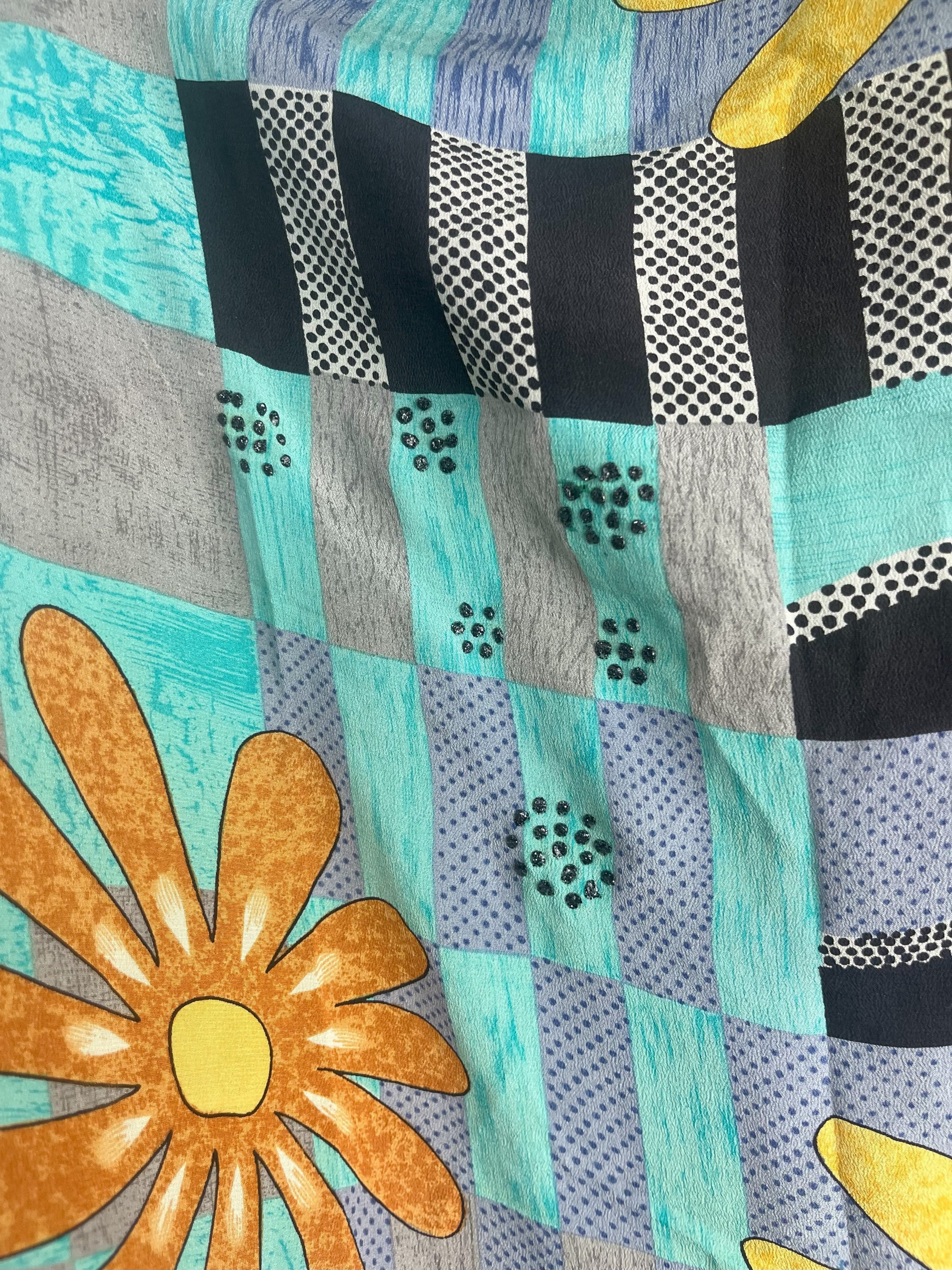 PRC7368 Wabi Sabi Pure Silk Waterfall Top