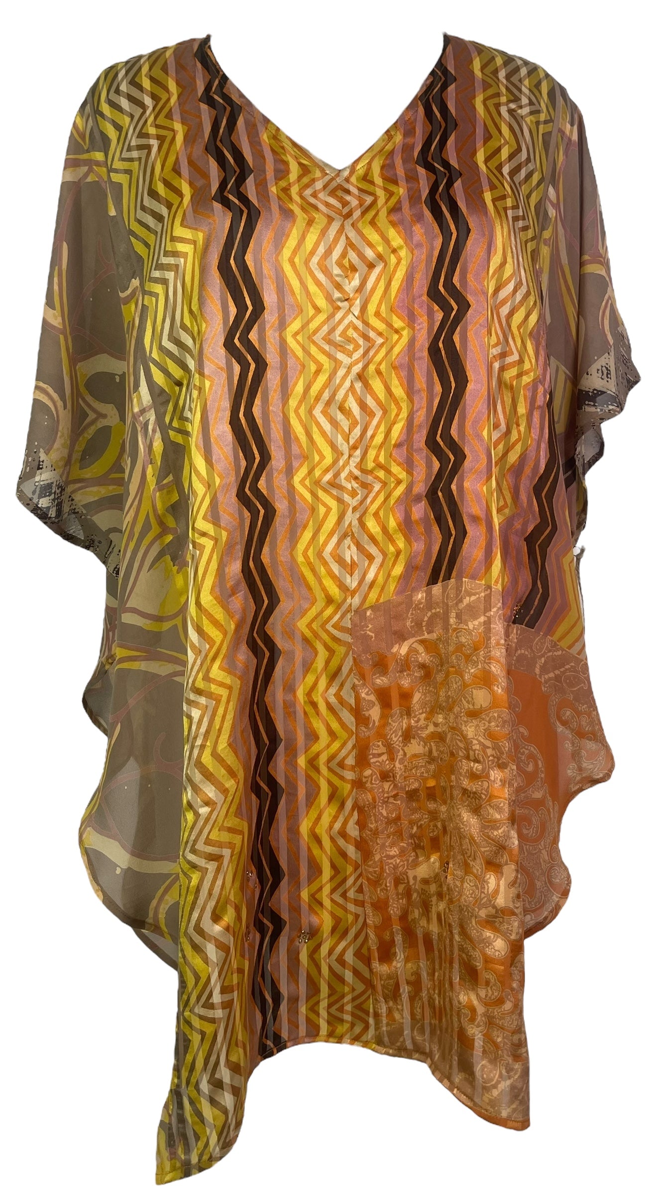 PREVIEW PRG8142 Sheer Avatar Pure Silk Waterfall Top