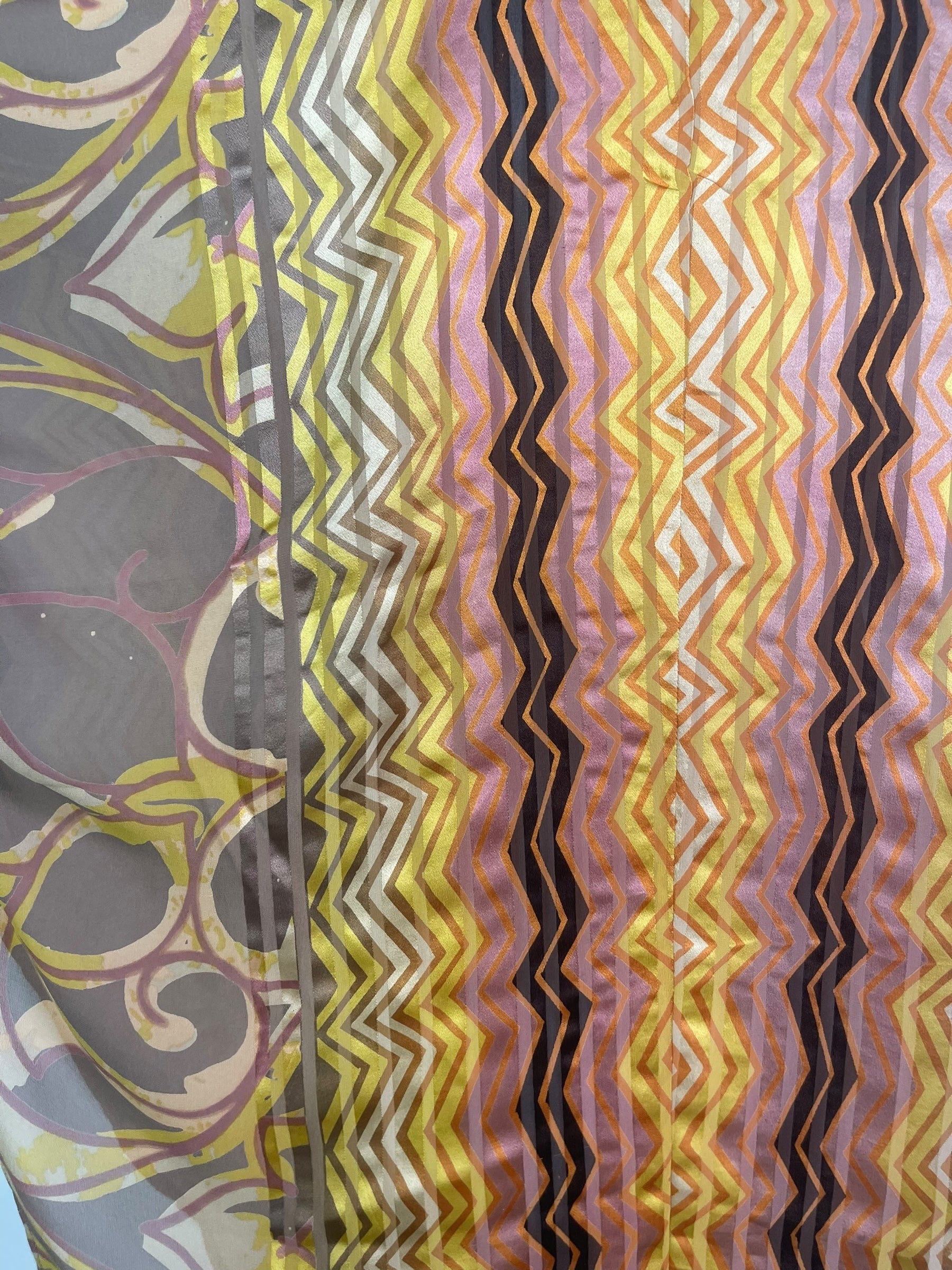 PRG8142 Sheer Avatar Pure Silk Waterfall Top