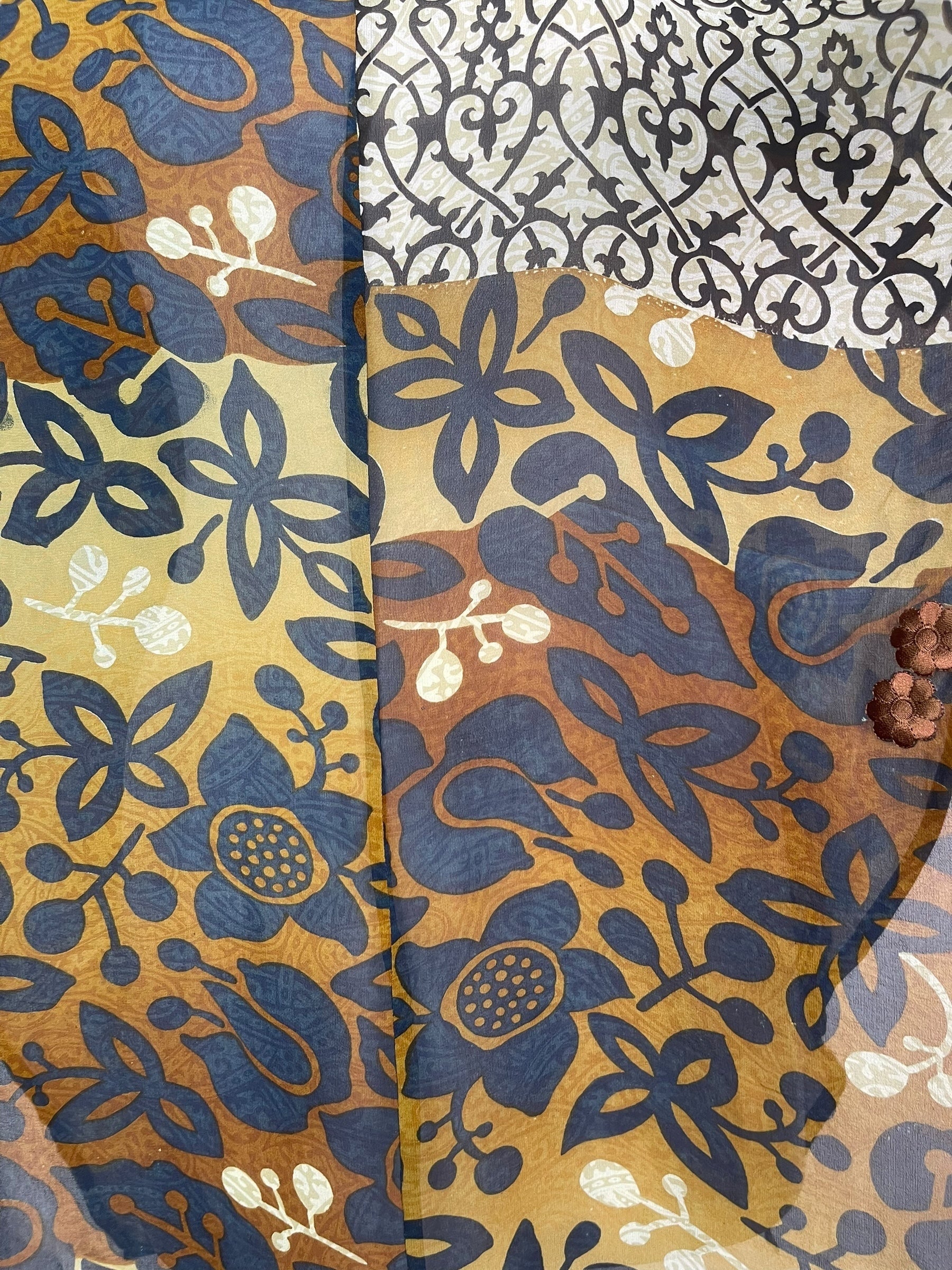 PRG8150 Sheer Avatar Pure Silk Waterfall Top