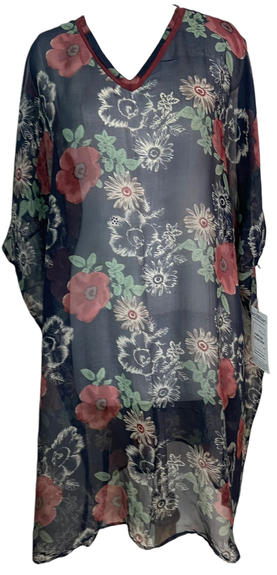 PRG6798 Sheer Avatar Pure Silk Maxi Kaftan main image 0