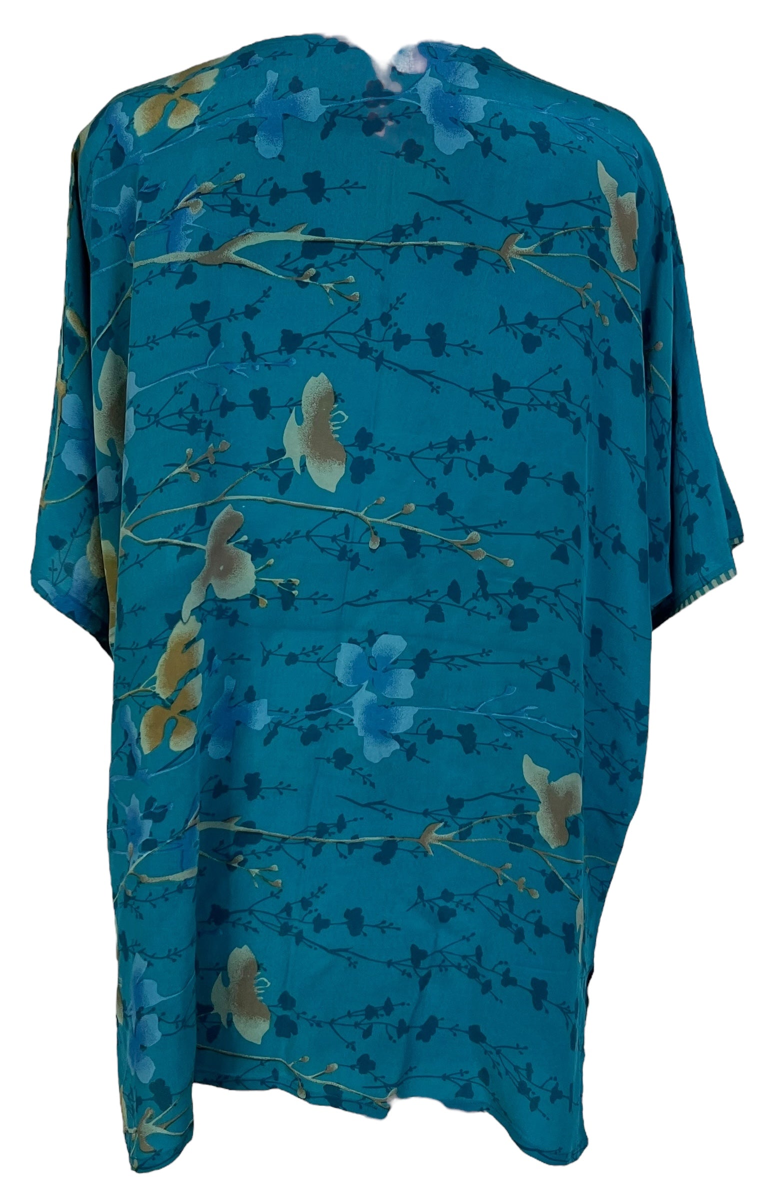 PRC6914 Avatar Pure Silk Kimono-Sleeved Jacket with Belt
