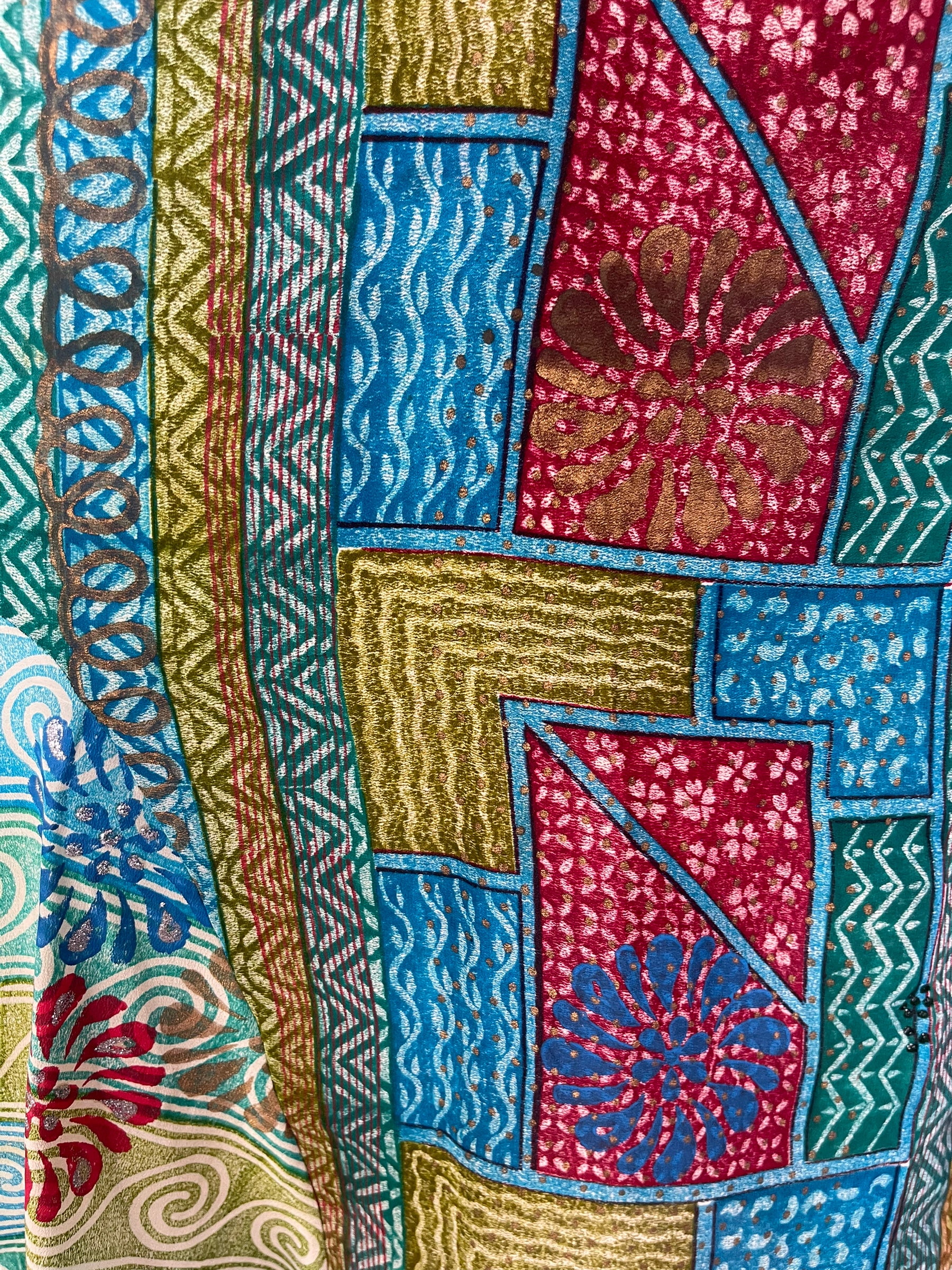 PRC6537 Avatar Pure Silk Self Pocket Tunic Dress