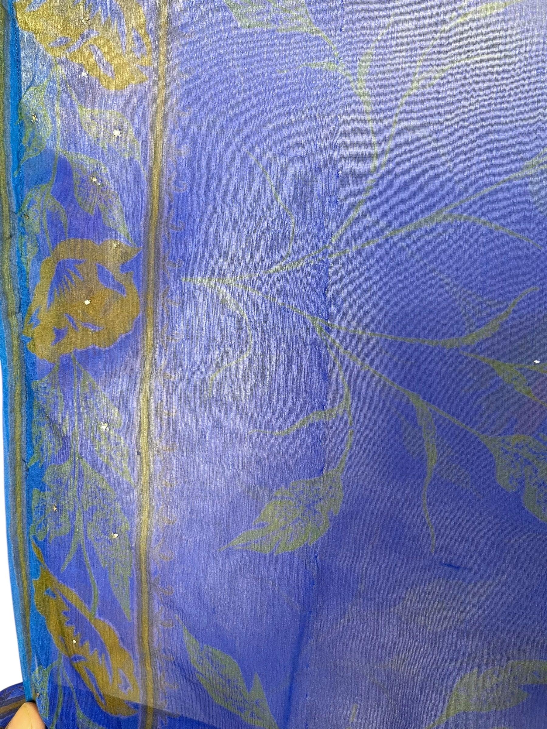 PCH6901 Very Sheer Avatar Pure Silk Kimono-Sleeved Jacket with Belt