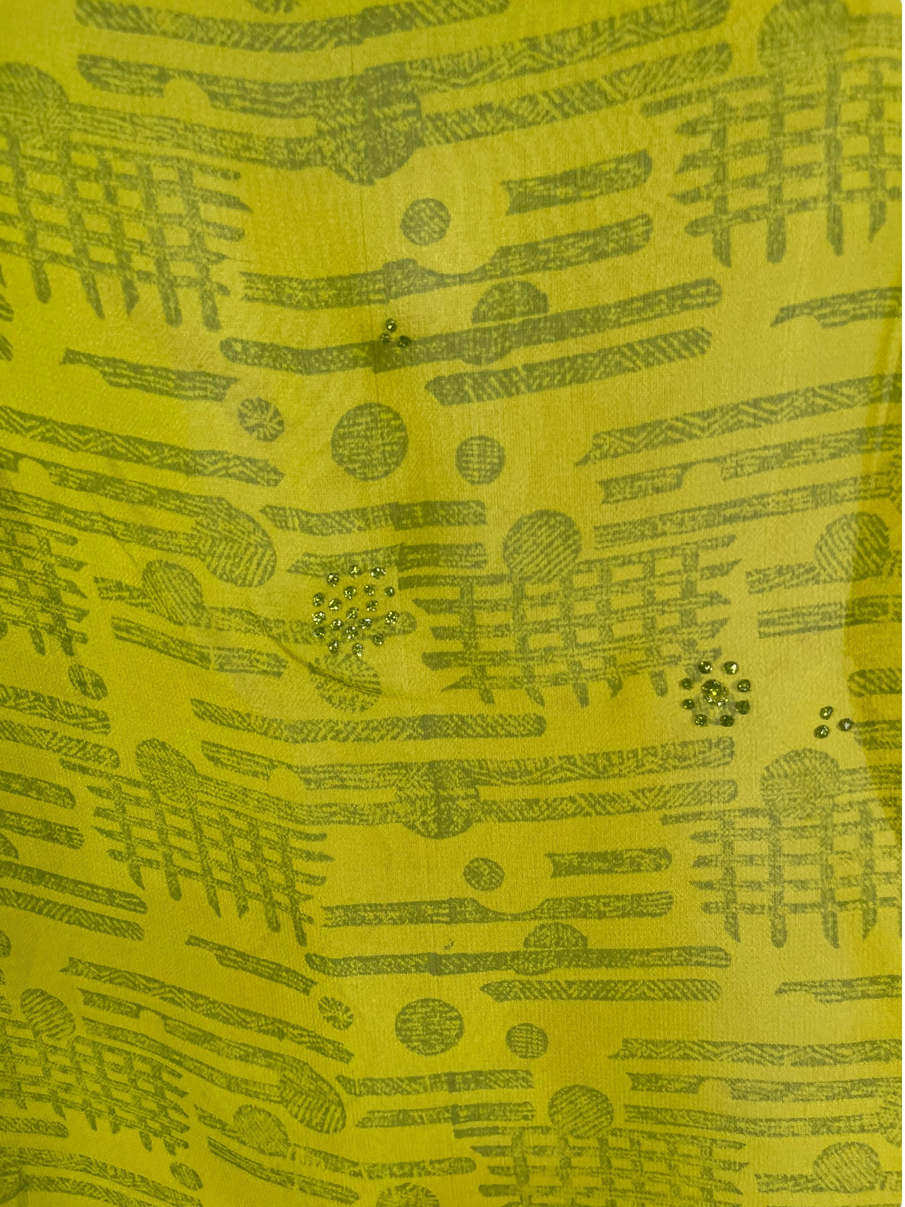 PRG6508 Sheer Avatar Pure Silk Side Slit Top