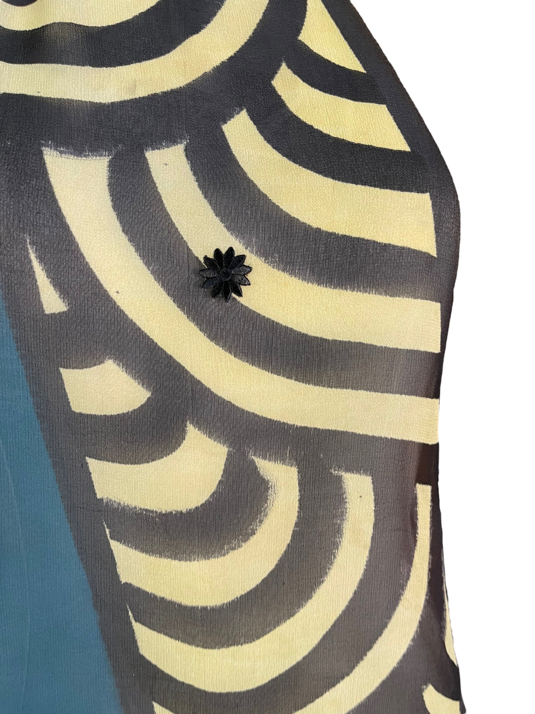 PRG6315 Sheer Wabi Sabi Pure Silk Side Slit Top