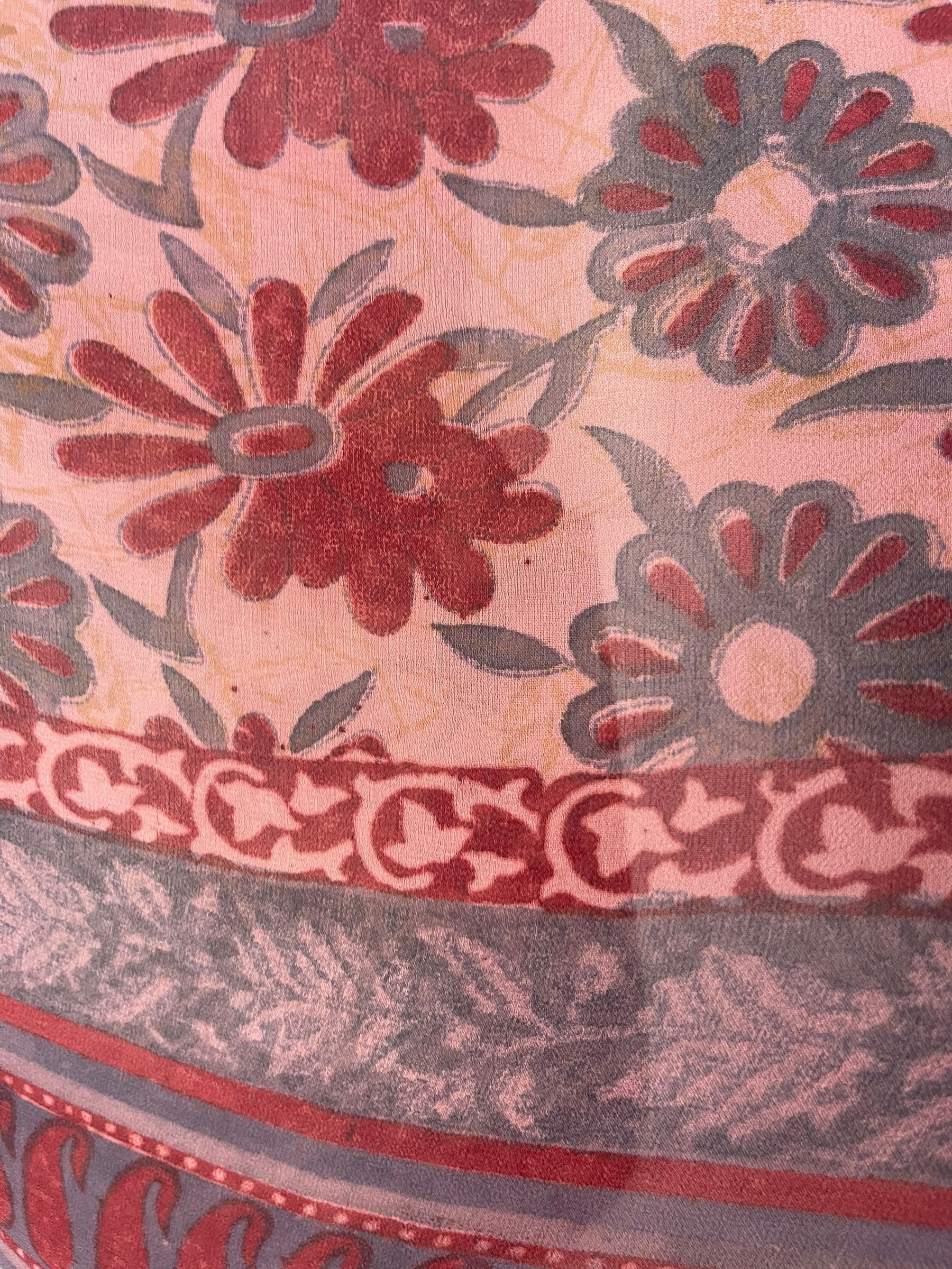 REVOLUTIONHER PRG7142 Sheer Avatar Pure Silk Long Tunic with Side Ties