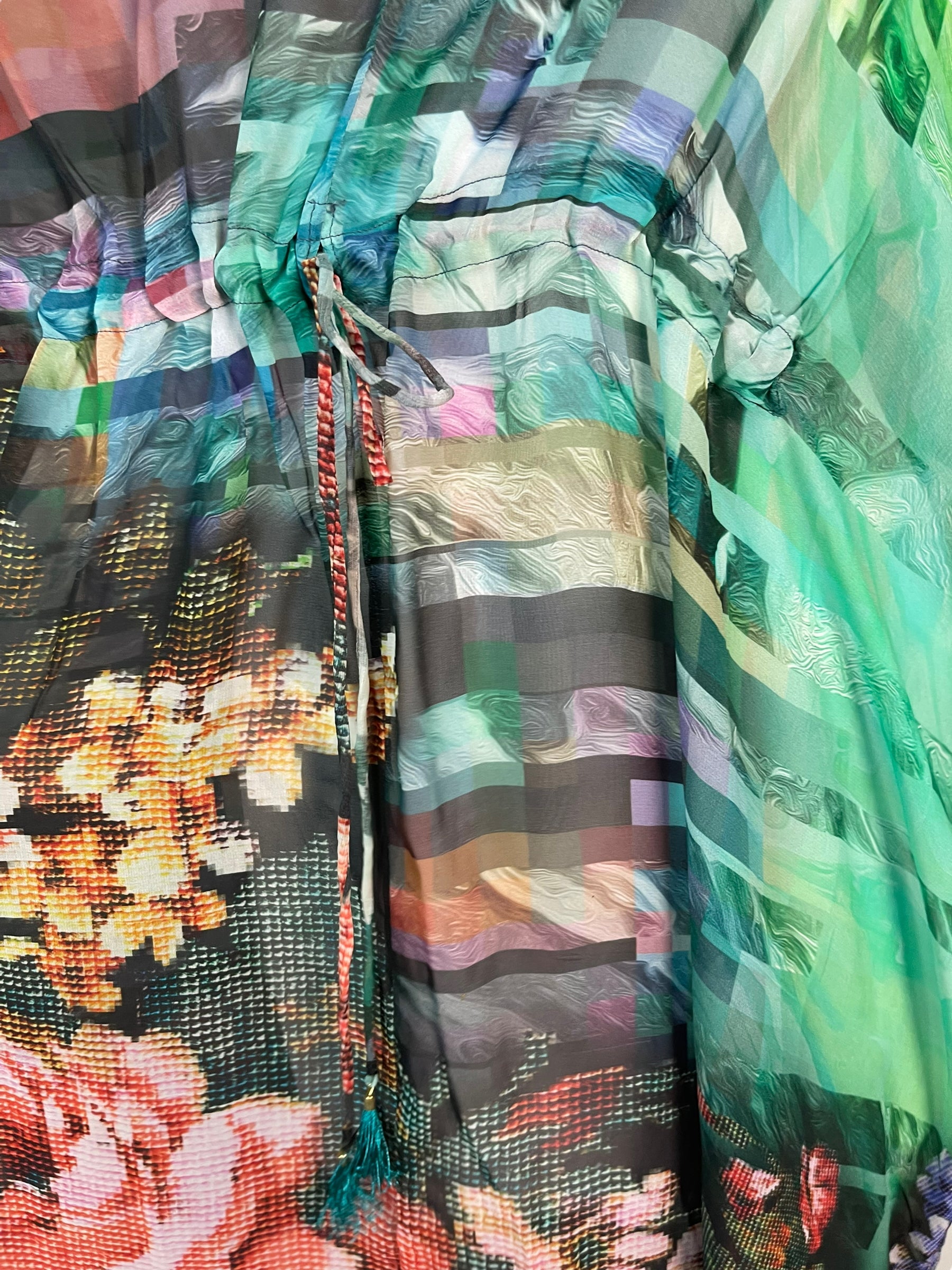 PRG6371 Sheer Avatar Pure Silk Maxi Kaftan