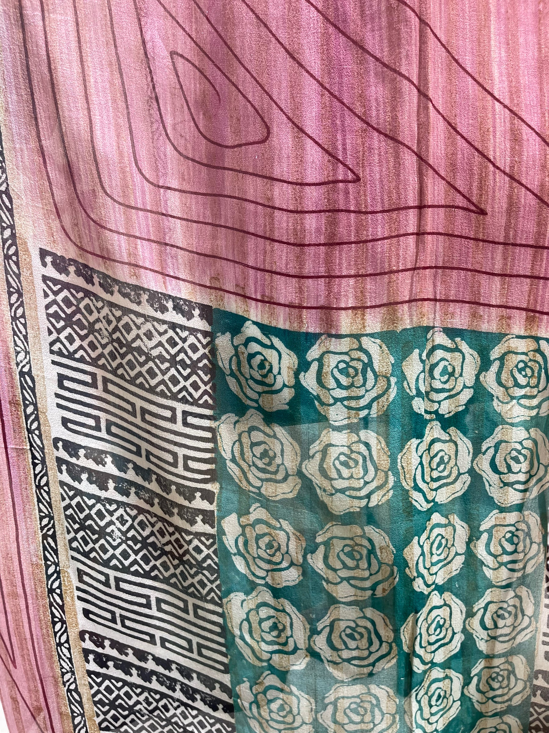 FINAL SALE PRG5980 Sheer Avatar Pure Silk Maxi Kaftan