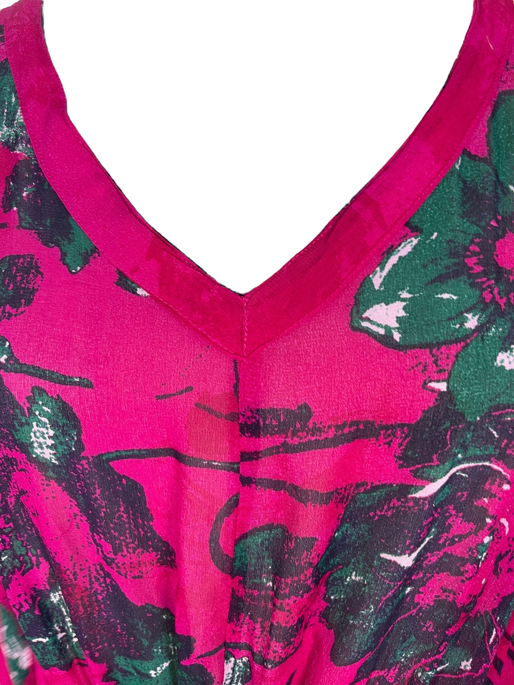 LADY LUCK PRG6790 Sheer Avatar Pure Silk Maxi Kaftan