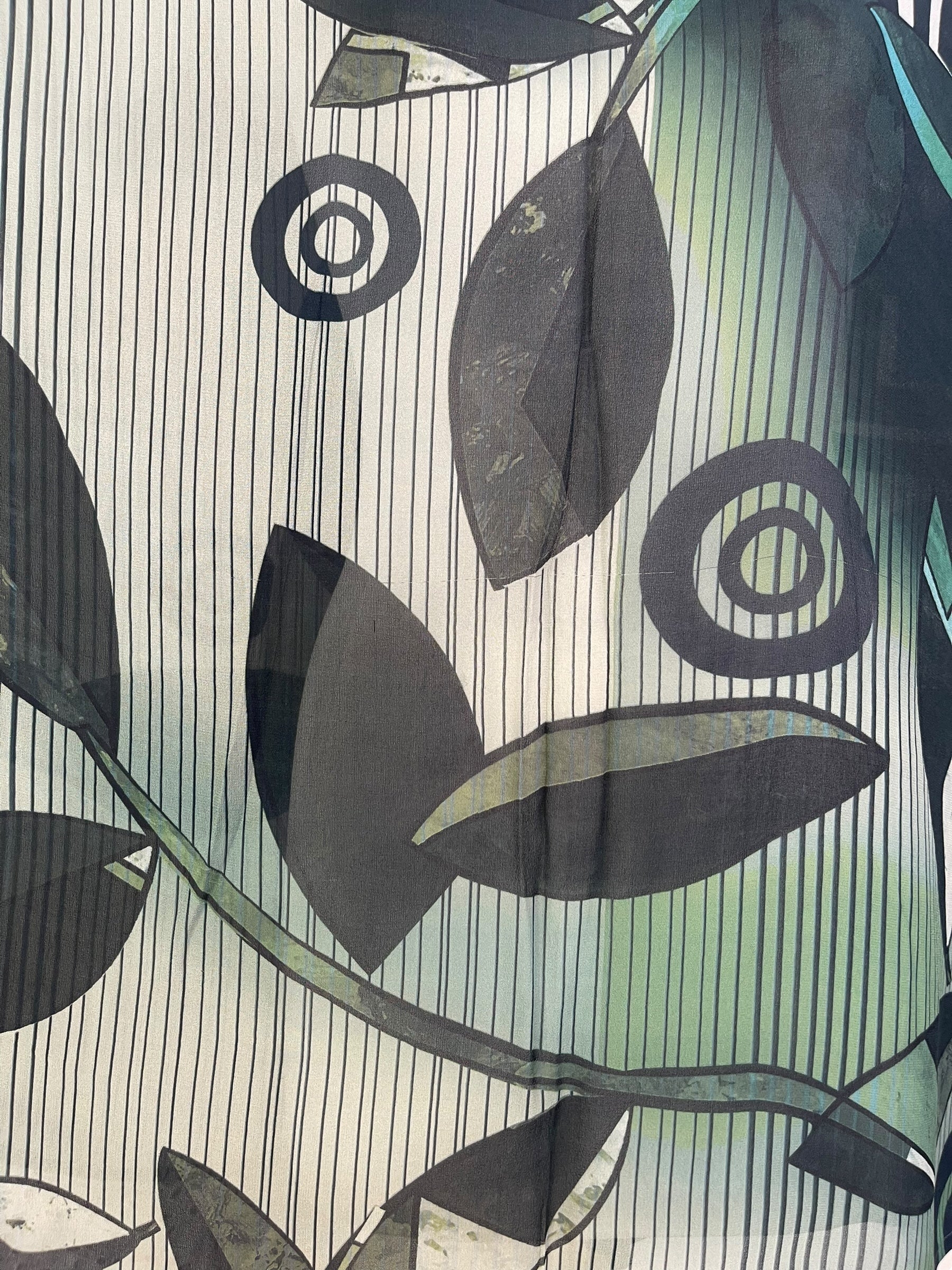 PRG7132 Sheer Avatar Pure Silk Short Kaftan Tunic without Slits