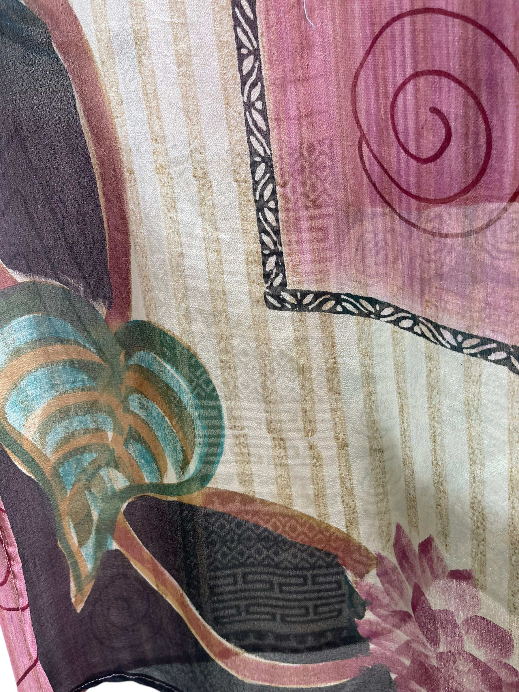 FINAL SALE PRG5980 Sheer Avatar Pure Silk Maxi Kaftan