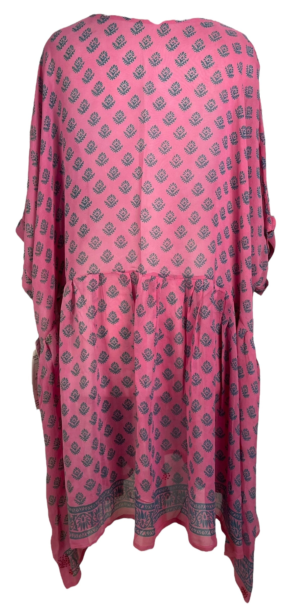 REVOLUTIONHER PRG6744 Sheer Avatar Pure Silk Boxy Babydoll Dress