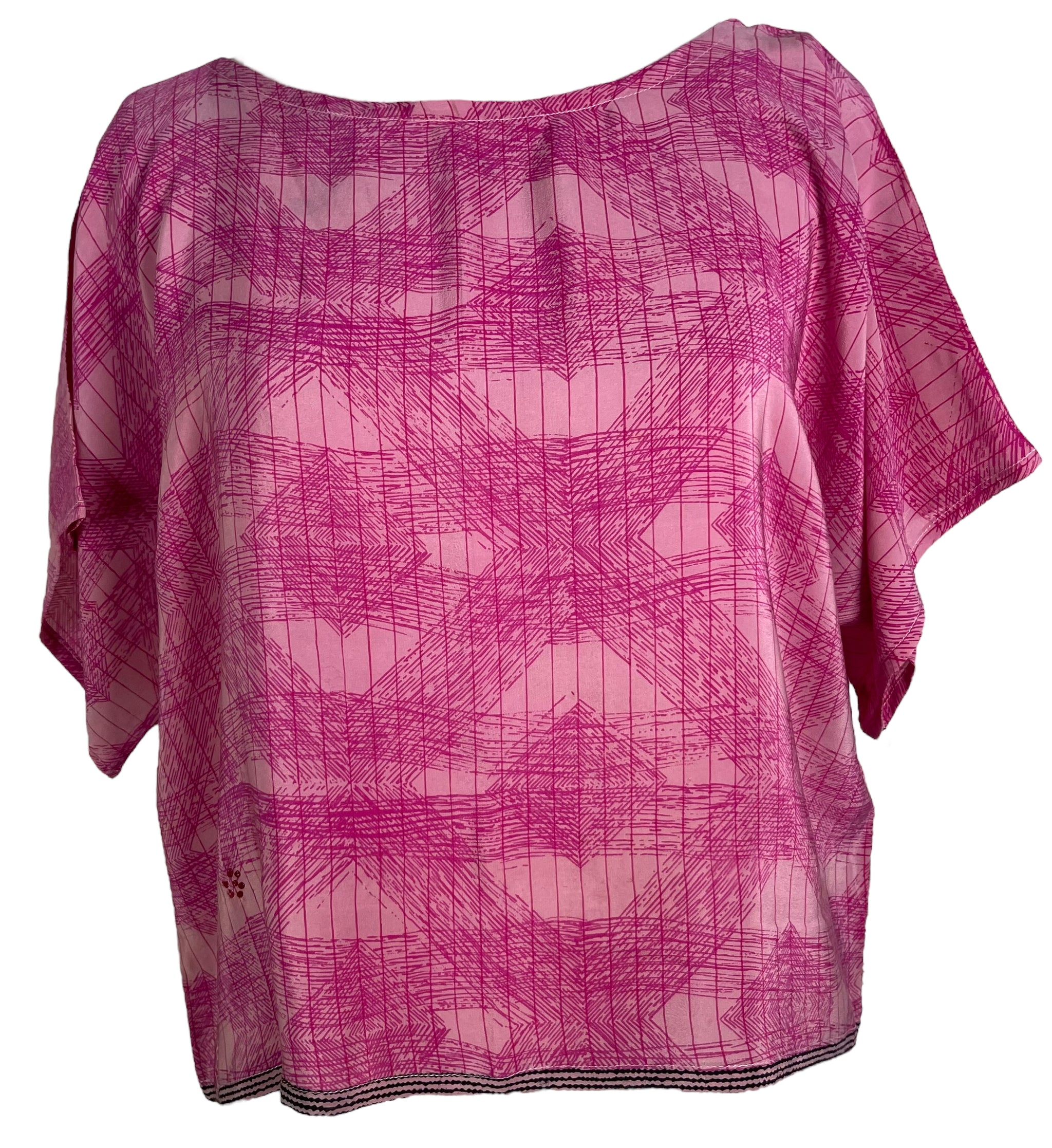 PRC6862 Avatar Pure Silk Side Slit Top