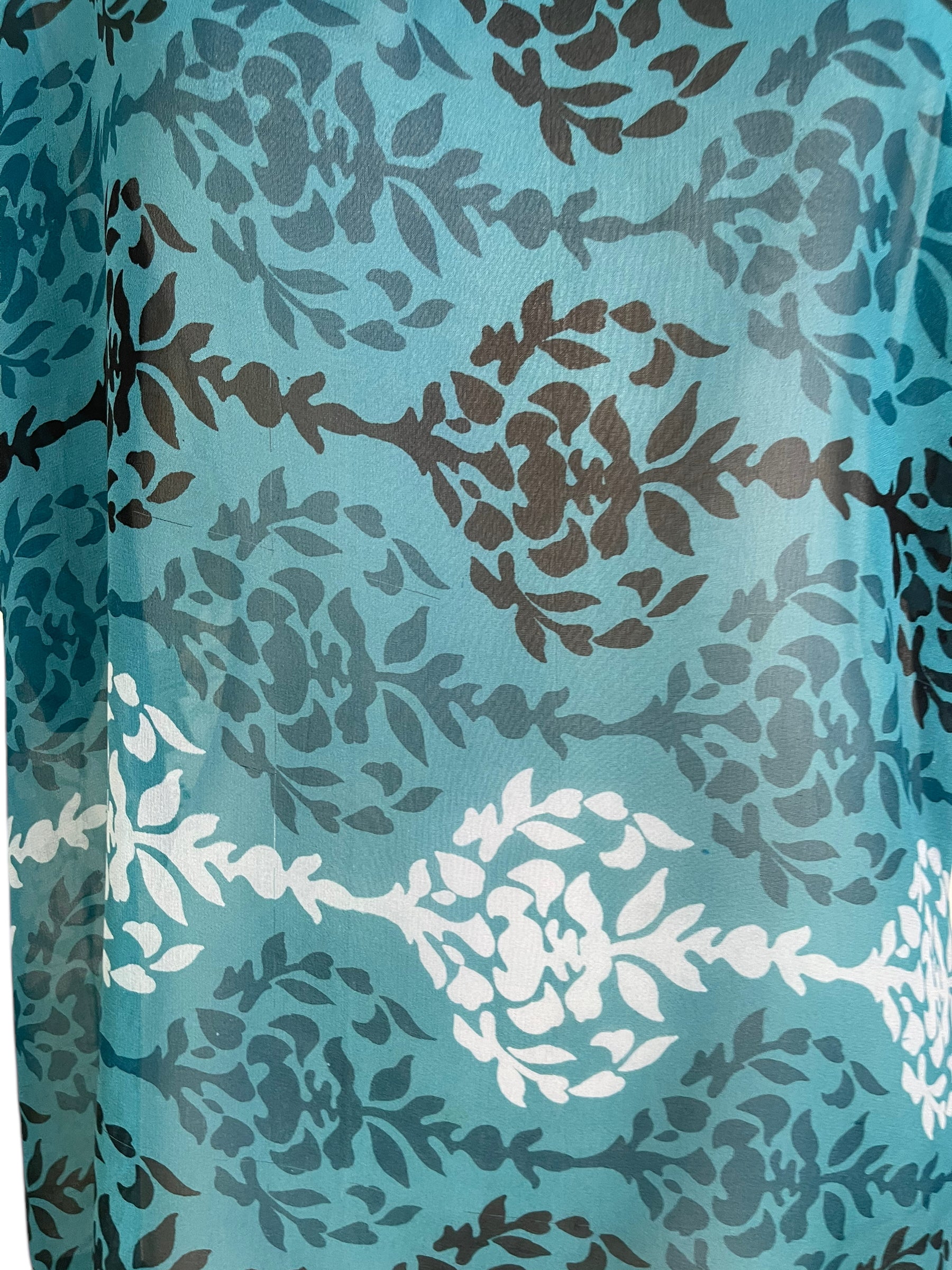 PRG6314 Sheer Wabi Sabi Pure Silk Side Slit Top