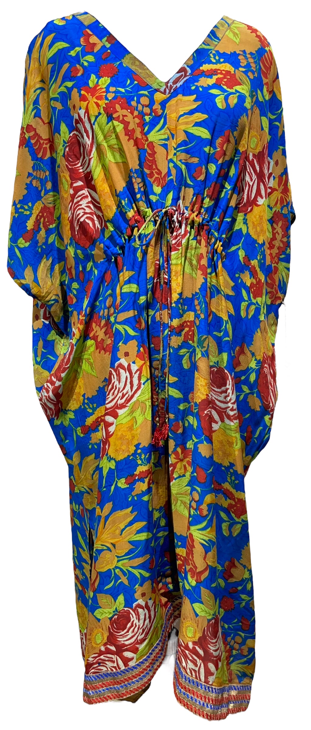 REVOLUTIONHER PRC4411 Avatar Pure Silk Maxi Kaftan