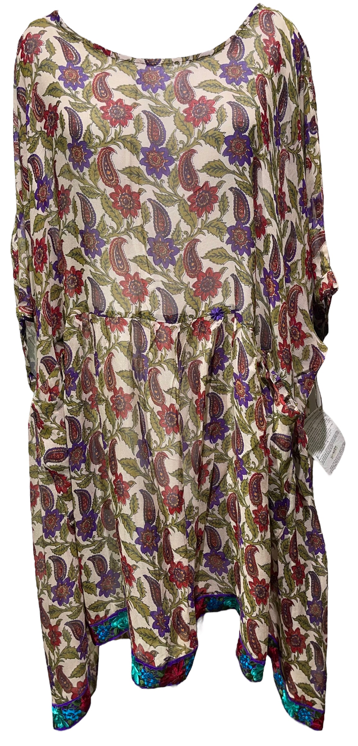 PRC6051 Avatar Pure Silk Self Pocket Tunic Dress main image 0