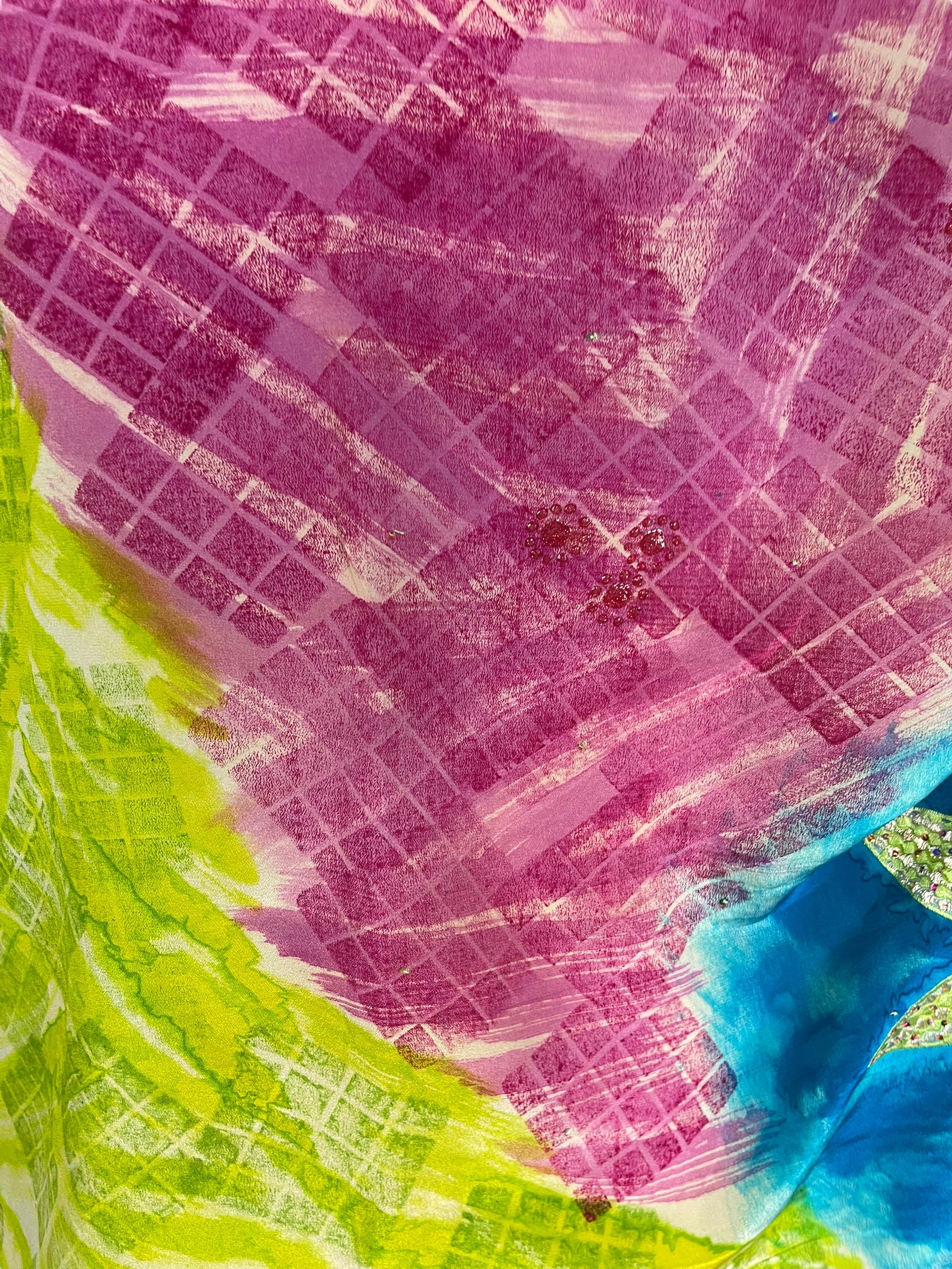 PRC6674 Avatar Pure Silk Side Slit Top