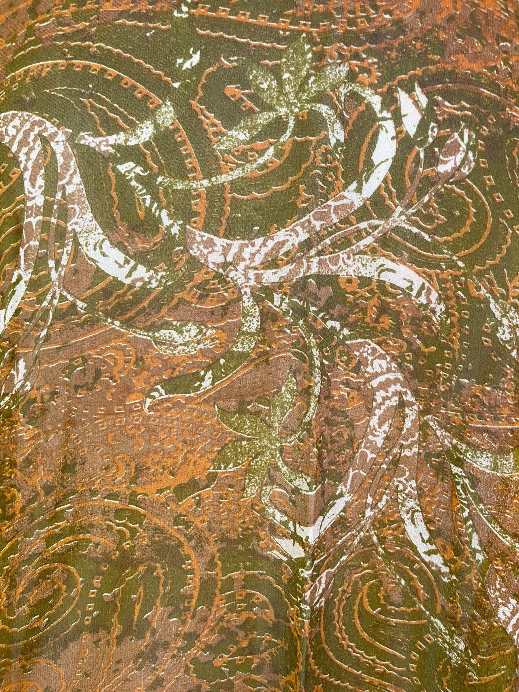 PRG6621 Sheer Avatar Pure Silk Midi Length Kaftan