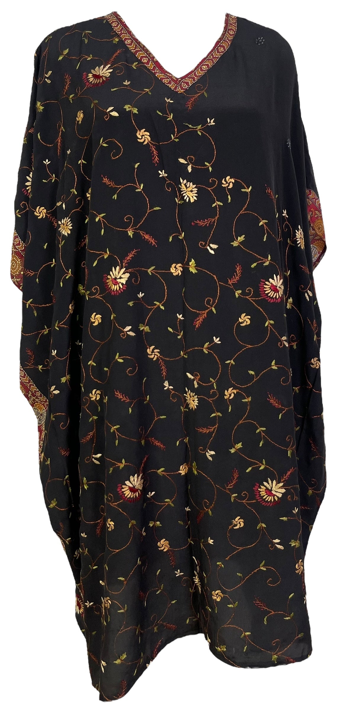 LADY LUCK PRC6698 Avatar Pure Silk Midi Length Kaftan