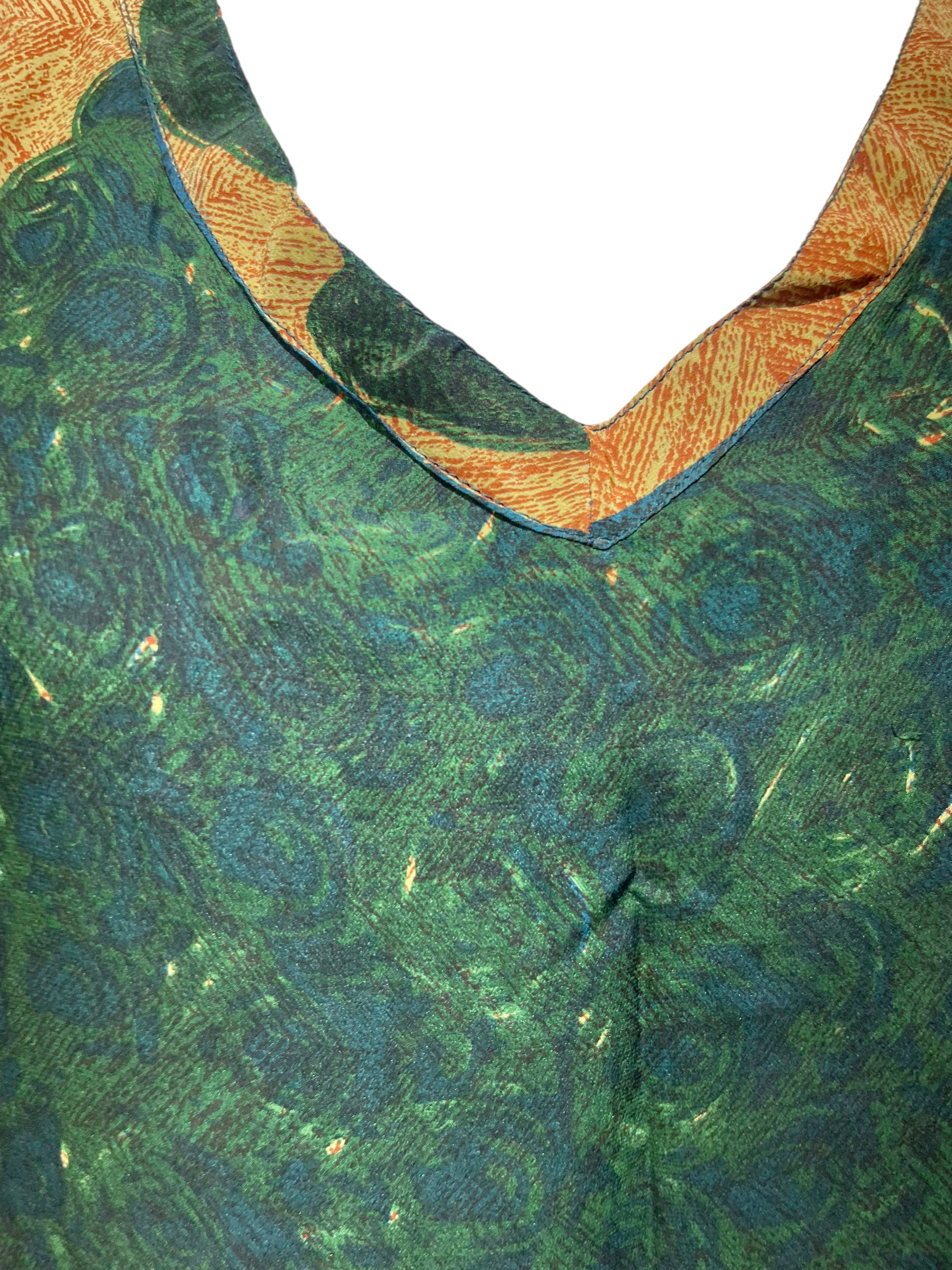 LADY LUCK PRC5064 Avatar Pure Silk Midi Length Kaftan