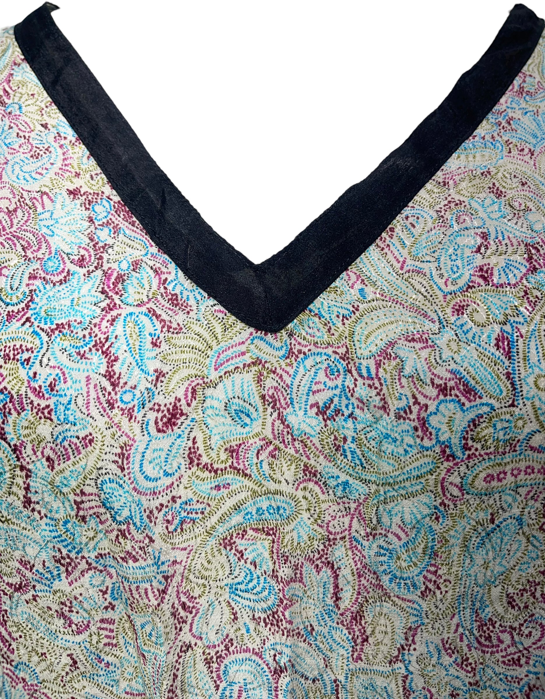 PRG4309 Sheer Avatar Pure Silk Short Kaftan Tunic