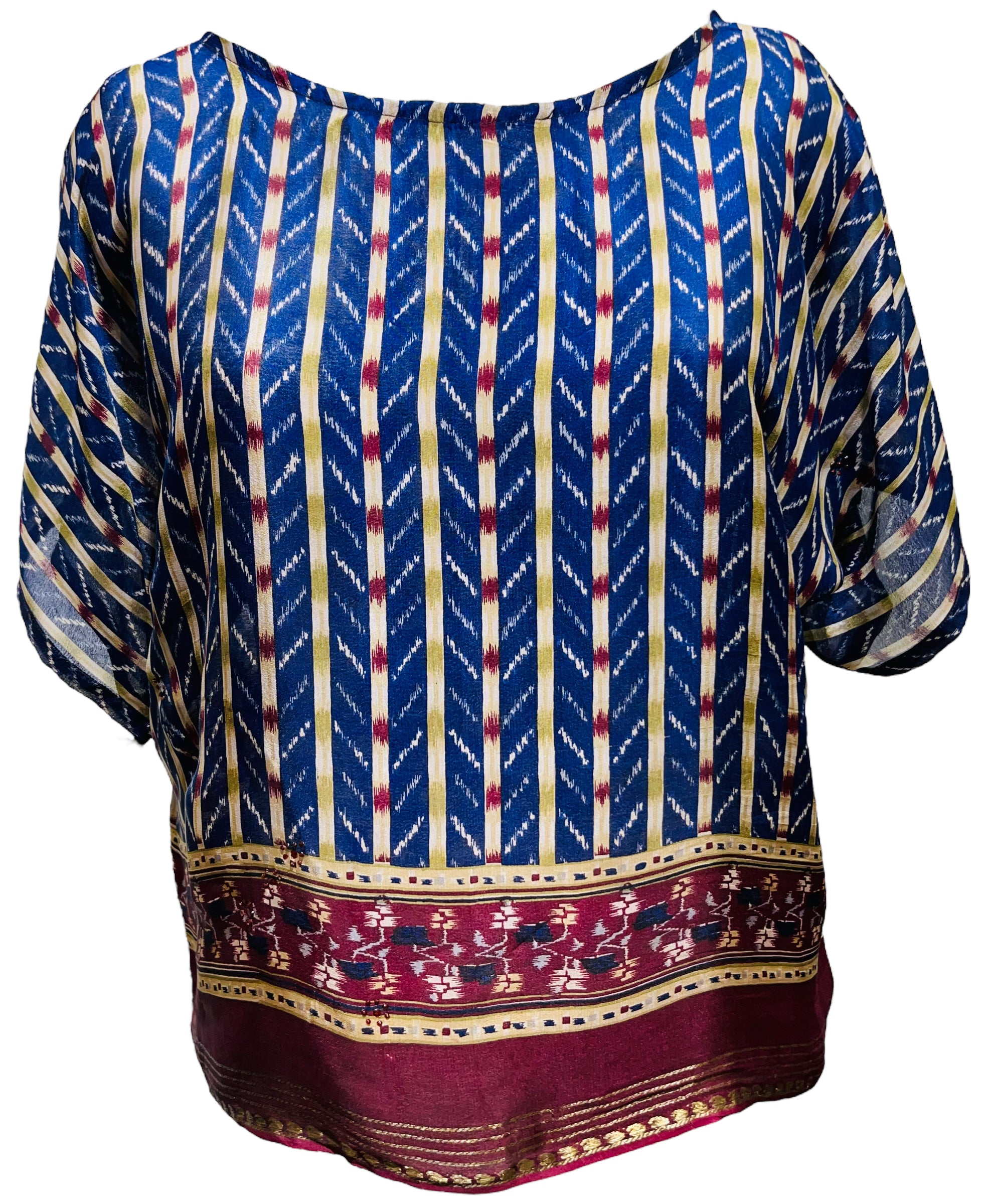 PRC6761 Avatar Pure Silk Boxy Top