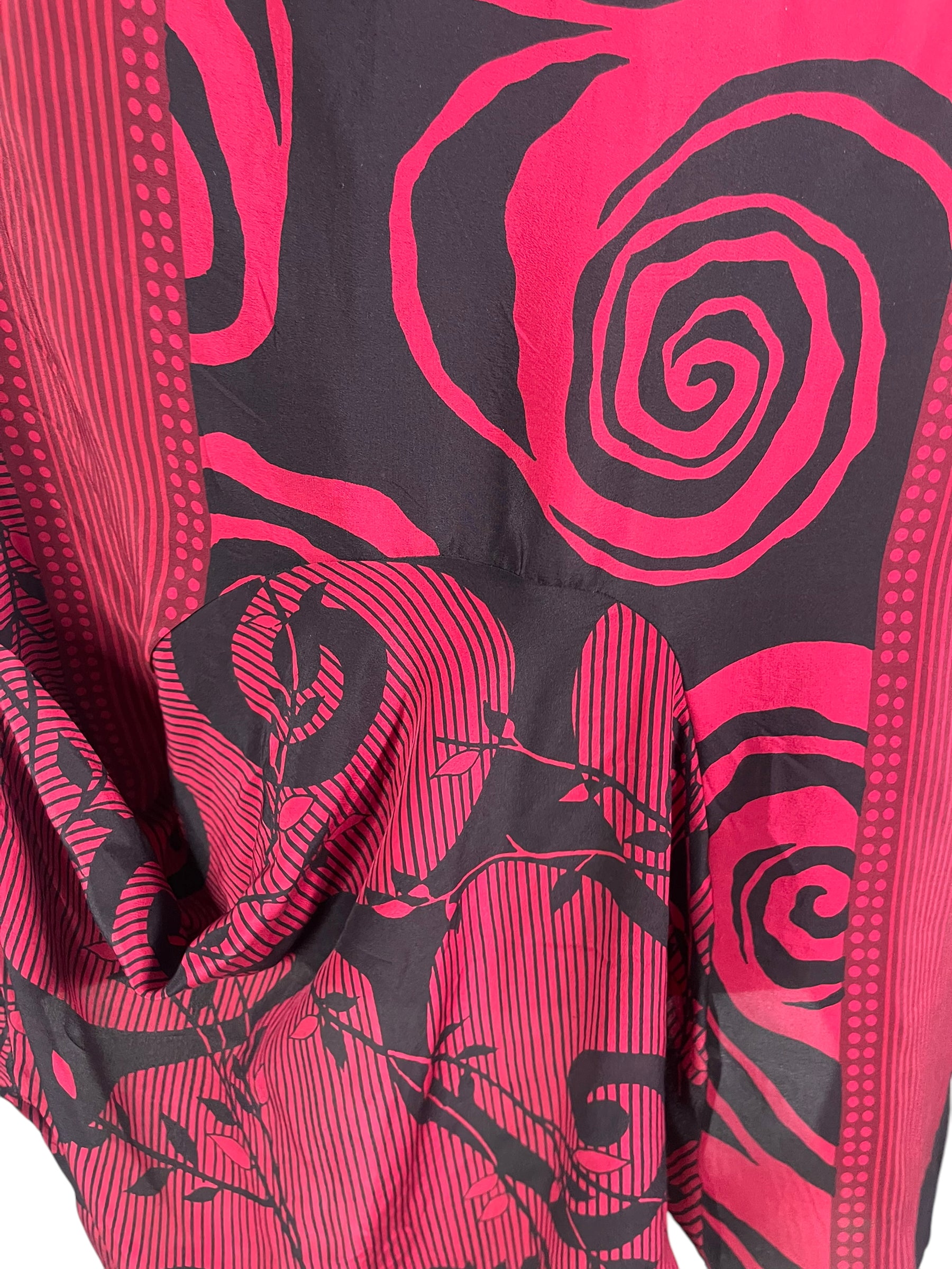 PRC6544 Avatar Pure Silk Self Pocket Tunic Dress