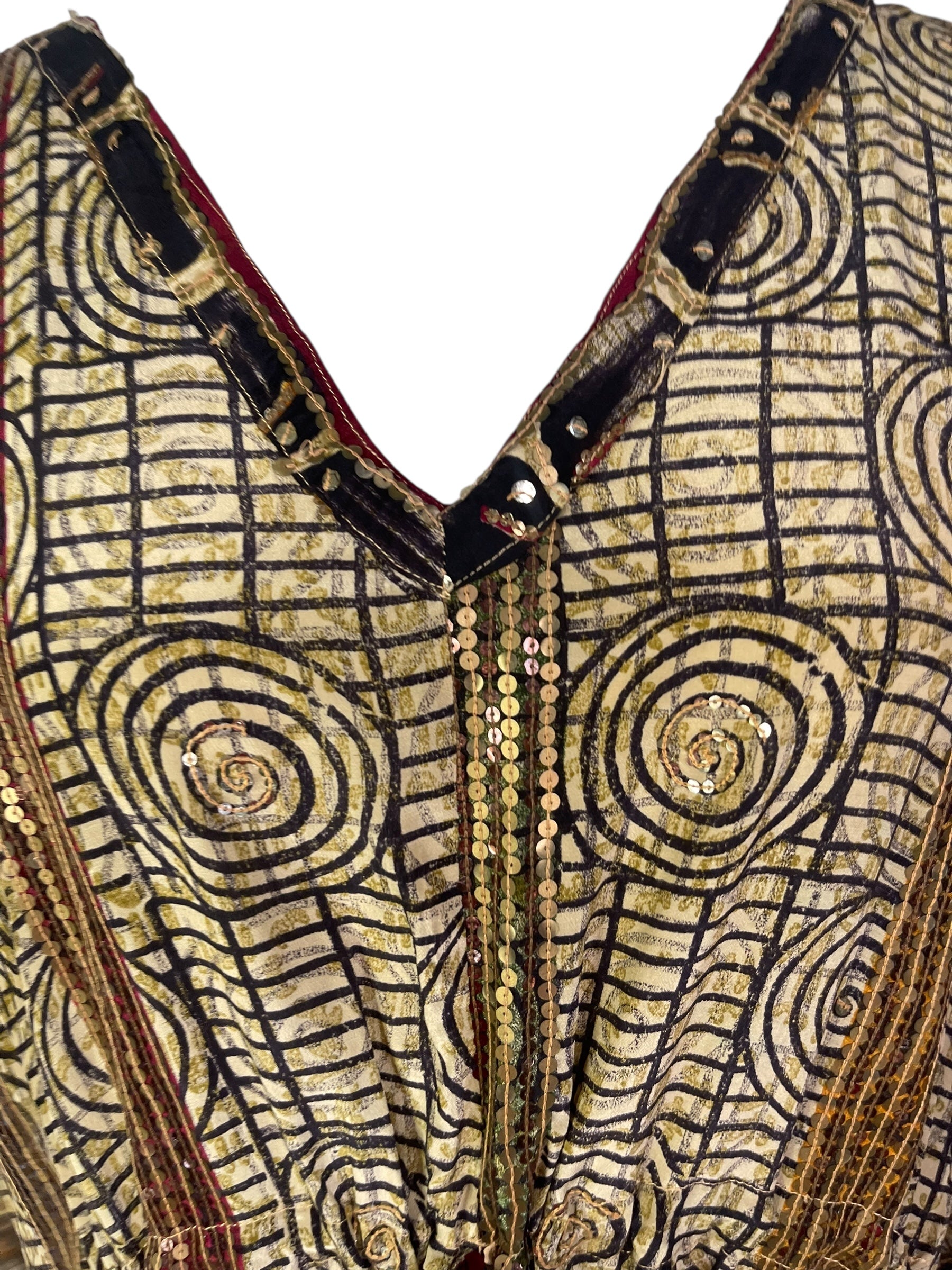 PRC6760 Avatar Pure Silk Maxi Kaftan