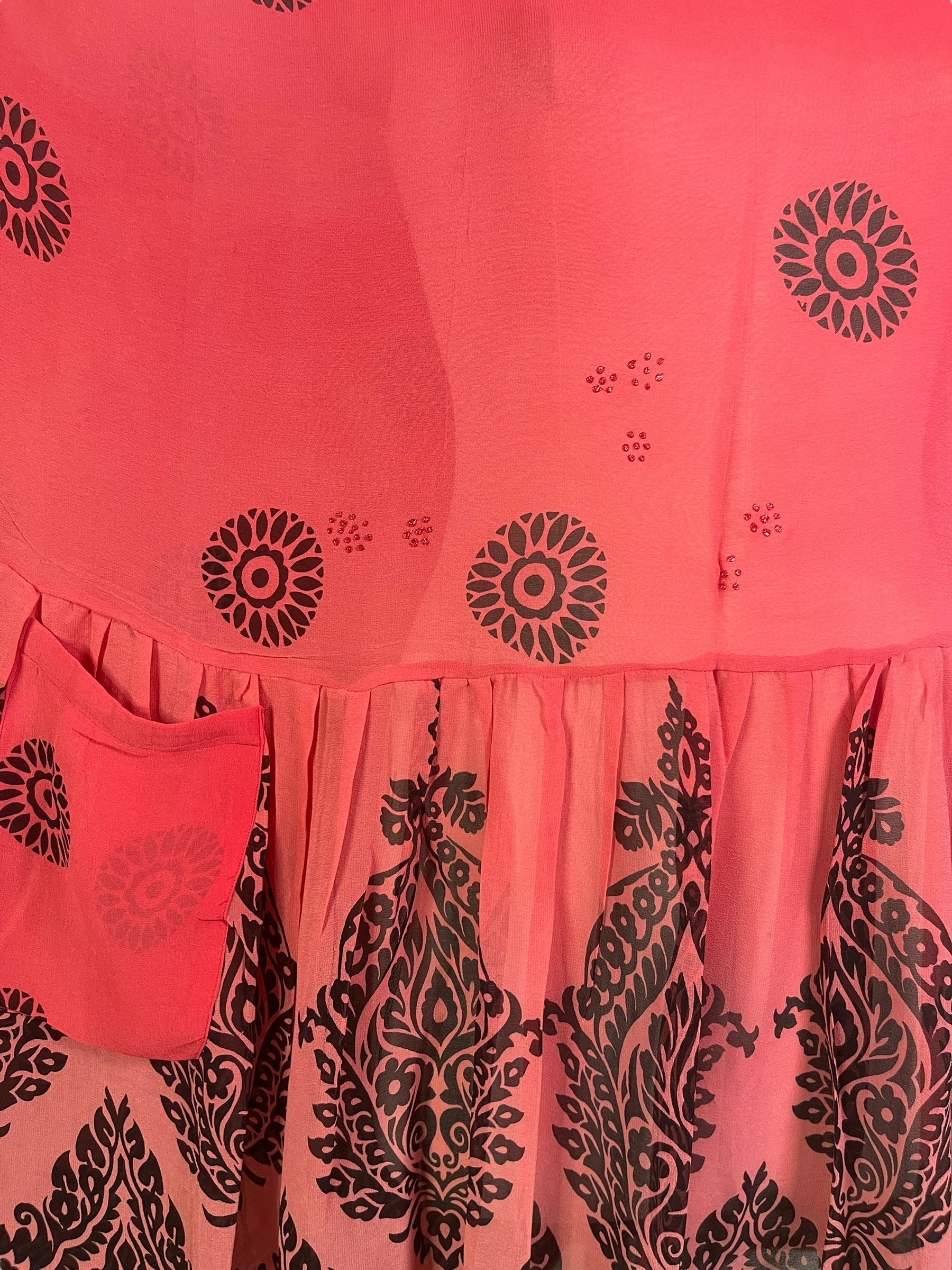 REVOLUTIONHER PRG6741 Sheer Avatar Pure Silk Boxy Babydoll Dress