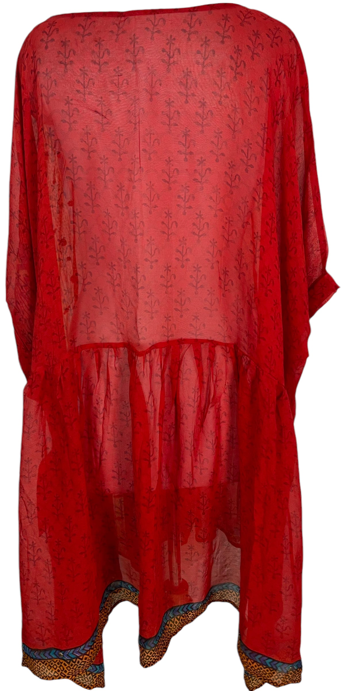 STAFF HOLD PRG5909 Sheer Wabi Sabi Pure Silk Boxy Babydoll Dress by STAFF – Handmade ethical Boxy Babydoll Dress from sariKNOTsari using upcycled silk. Designed in Canada for travel and slow fashion, loved from Toronto to LA to Sydney. Featuring Zsiska, Bryn Walker and Artisan Leather coats by Rejean Pepin, Pepin designs