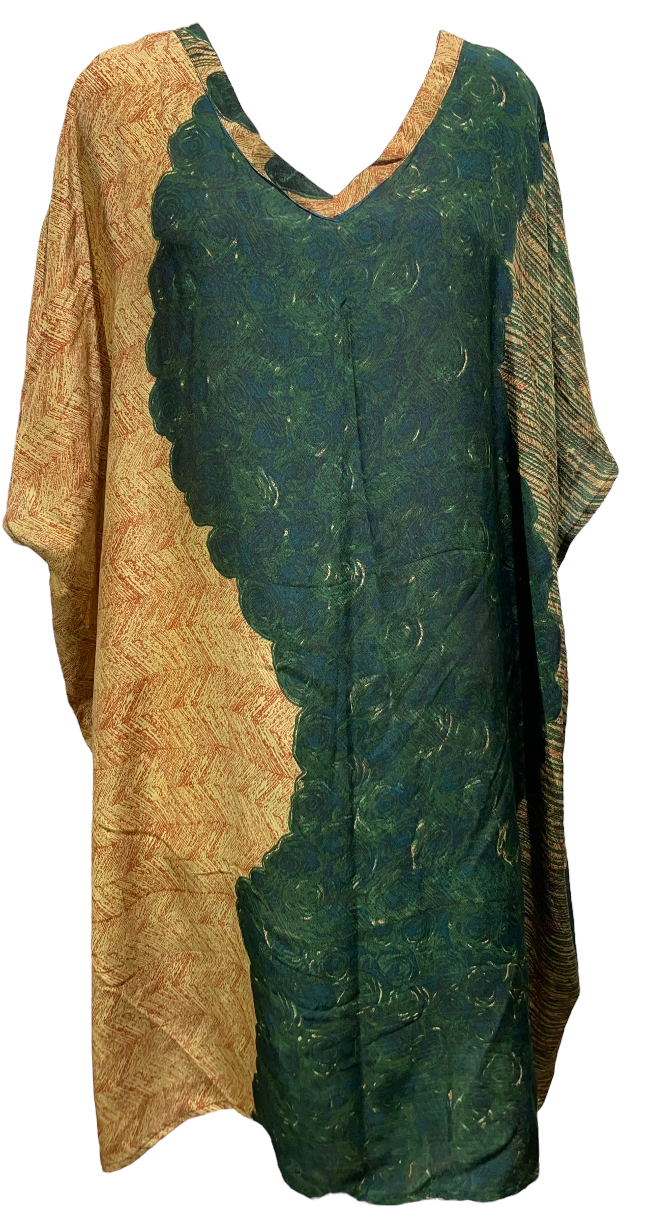 LADY LUCK PRC5064 Avatar Pure Silk Midi Length Kaftan