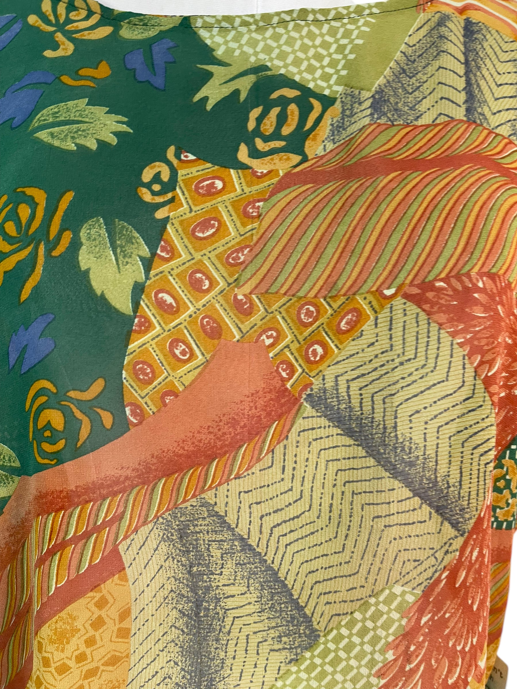 FINAL SALE PRG6135 Sheer Avatar Pure Silk Boxy Top