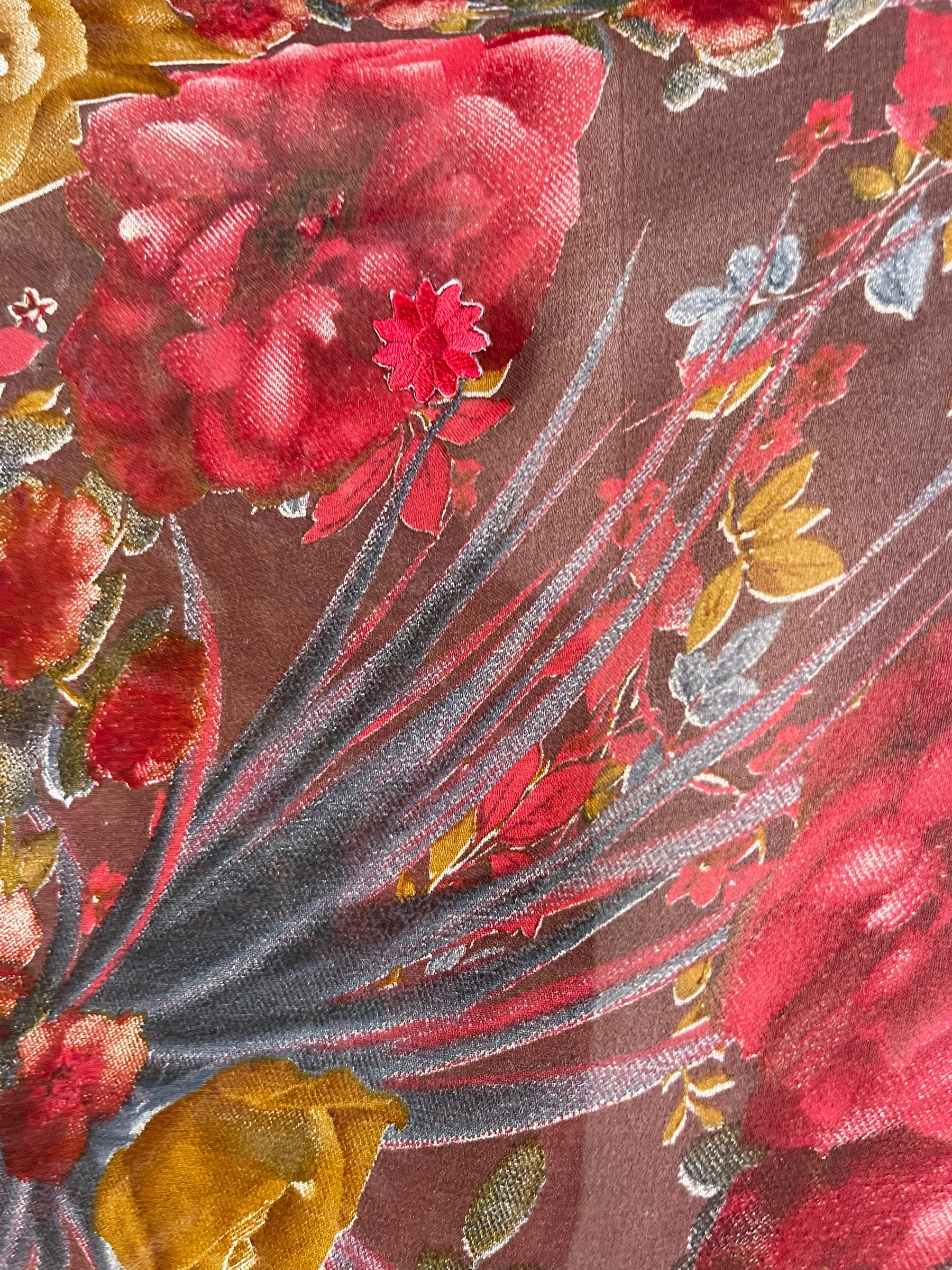 REVOLUTIONHER PRG6694 Sheer Avatar Pure Silk Capelet Poncho