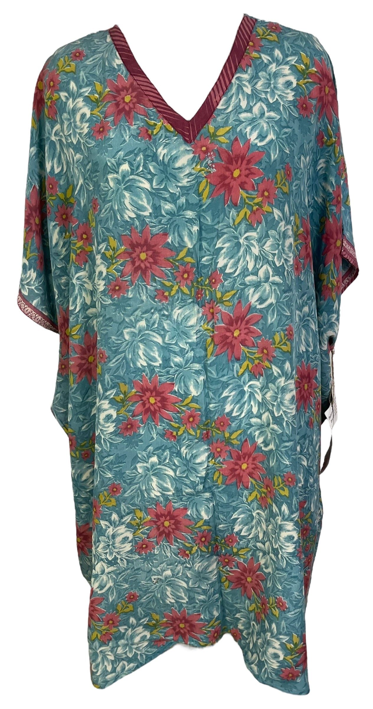 PRC6699 Avatar Pure Silk Midi Length Kaftan