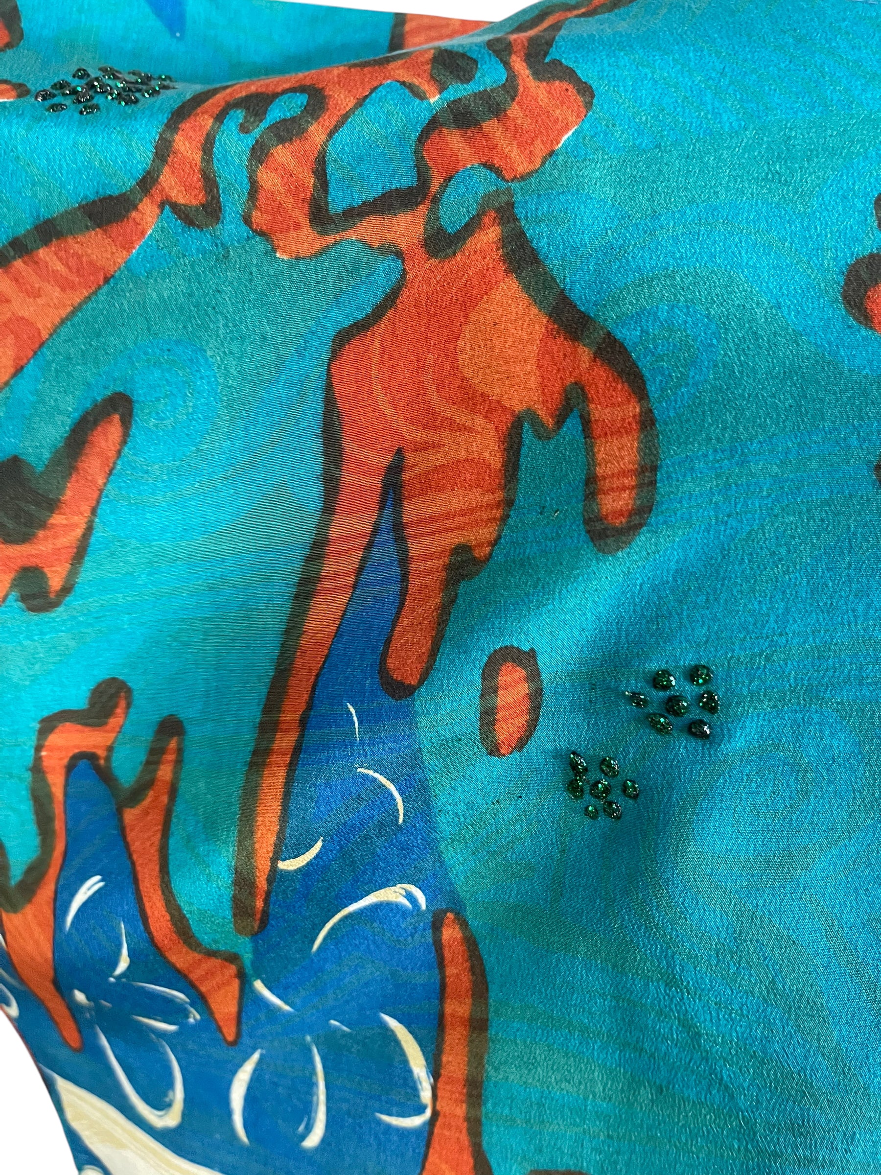 PRC6501 Avatar Pure Silk Side Slit Top