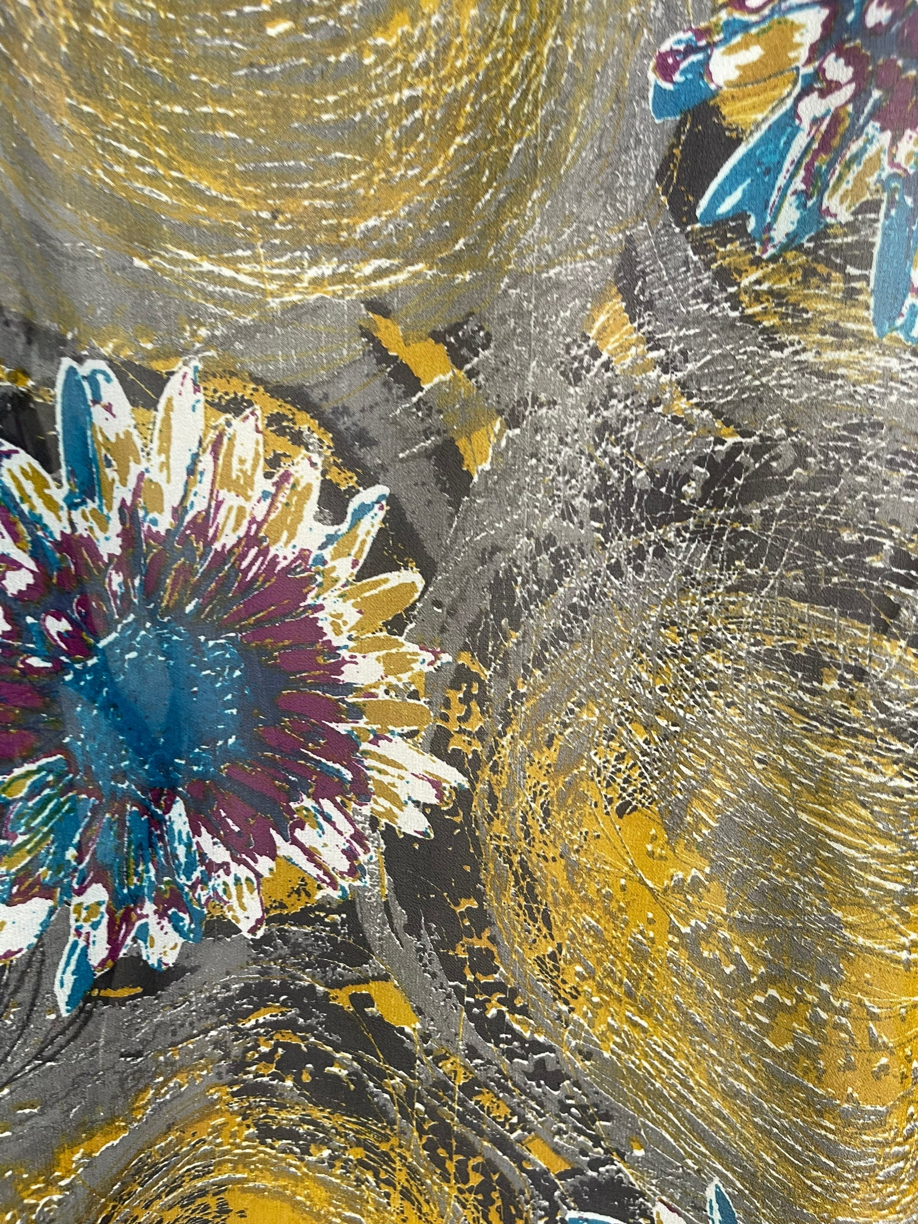 PRG6322 Sheer Avatar Pure Silk Side Slit Top